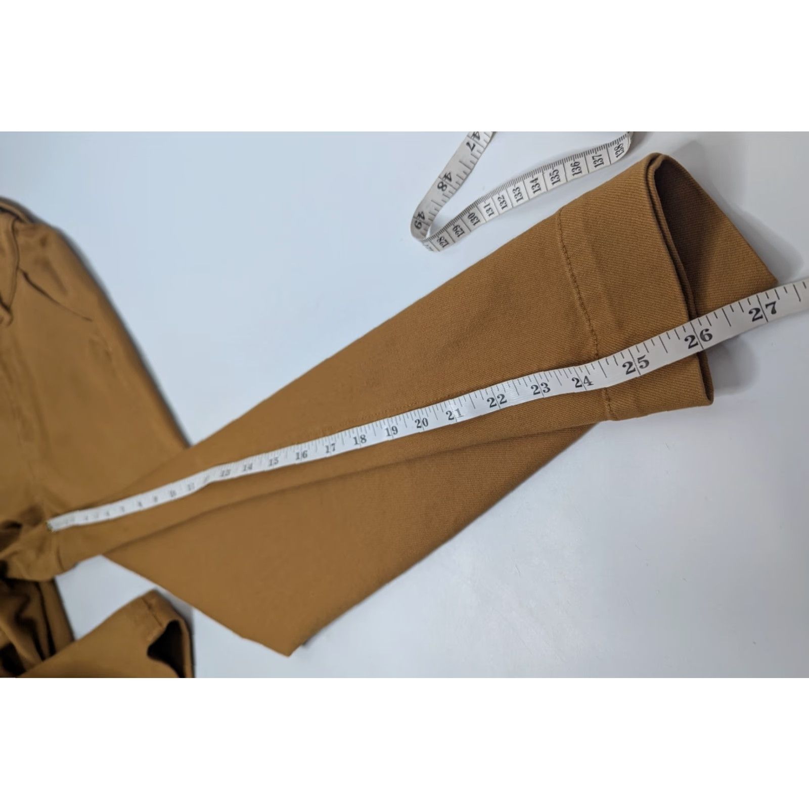 Everlane Everlane The Straight Leg Crop Pant Women 6 Beiges Cotton Twill High Rise Relaxed Front Flat Cropped Modern Vintage No Size 28" / US 6 / IT 42 - 7 Thumbnail