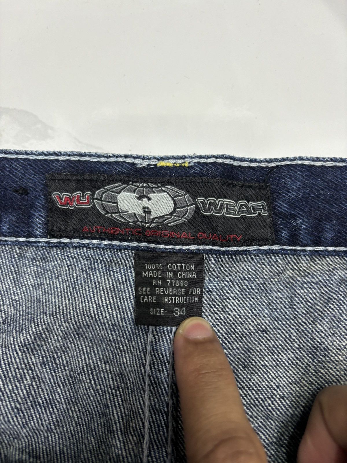 JNCO × Wu-Tang Clan 🔥WU WEAR BAGGY DENIM HIP HOP SKATER BAGGY JEANS Size US 34 / EU 50 - 9 Thumbnail