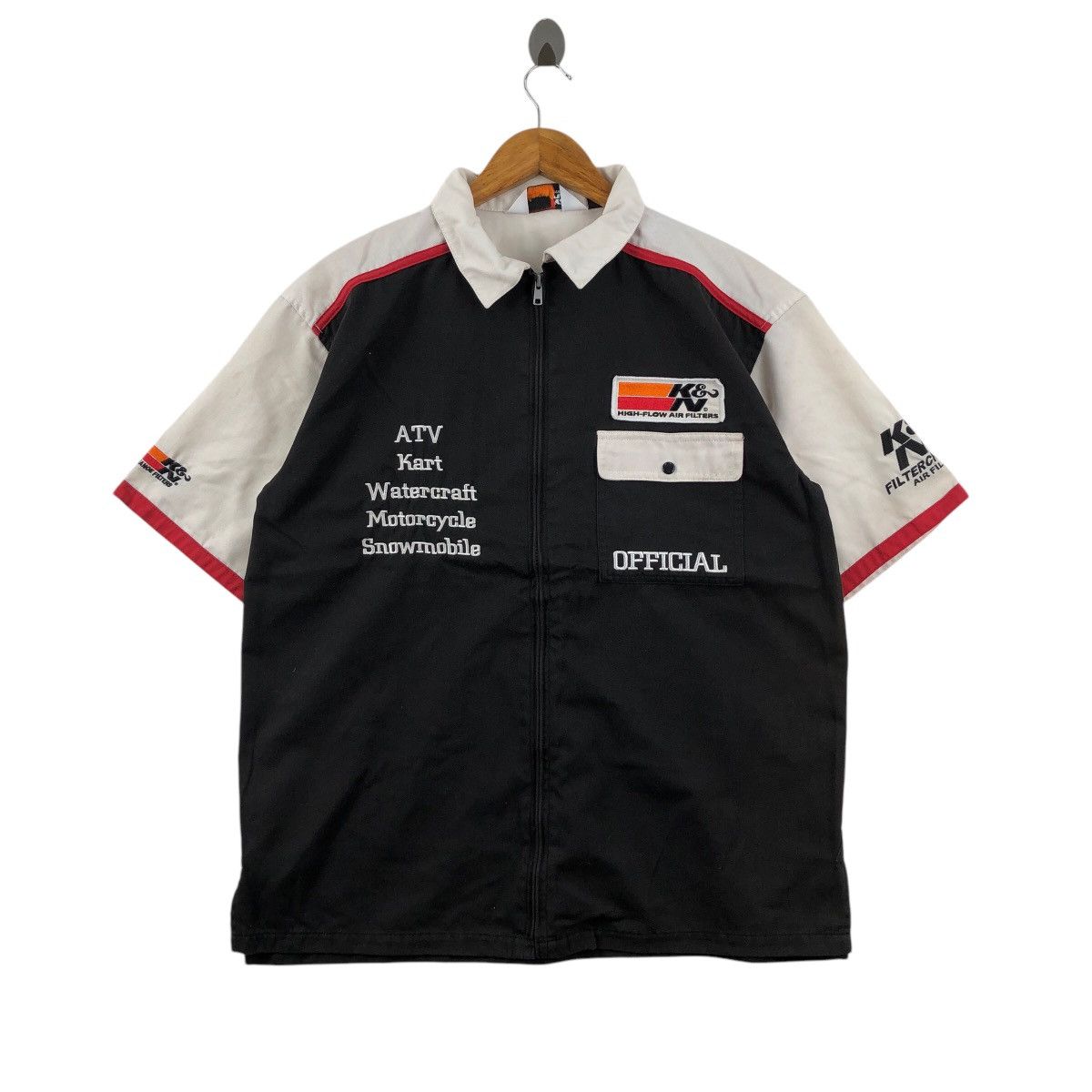 Vintage Vintage K&N Performance Work Shirt Racing Team Motosports Size US L / EU 52-54 / 3 - 1 Thumbnail