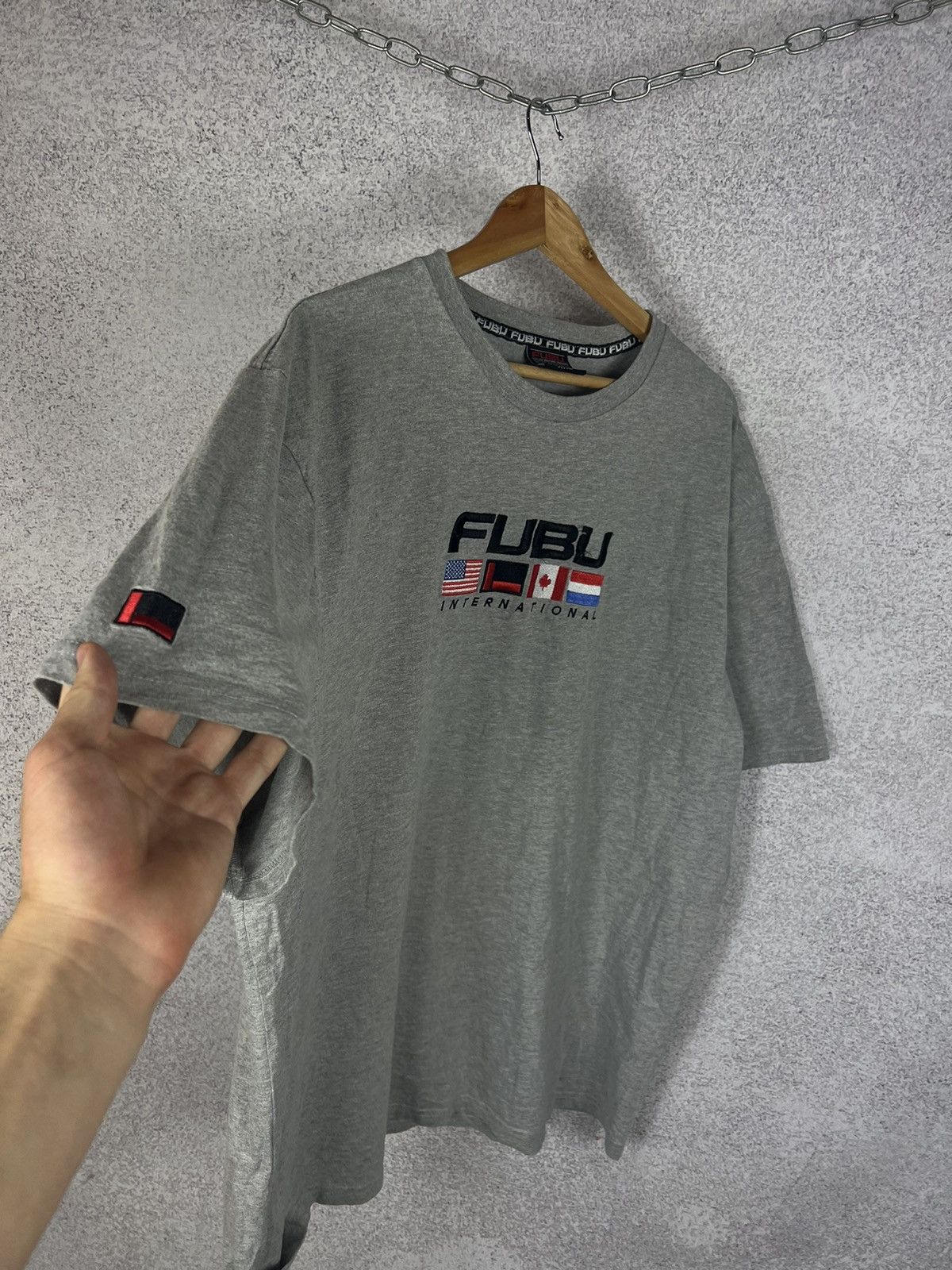 Fubu Vintage Fubu Big Embroidered Logo T-Shirt Size US XXL / EU 58 / 5 - 3 Thumbnail