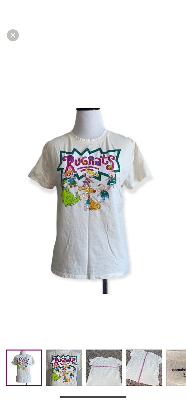 Nickelodeon Nickelodeon rugrats small crewneck tee Size S / US 4 / IT 40 - 1 Thumbnail