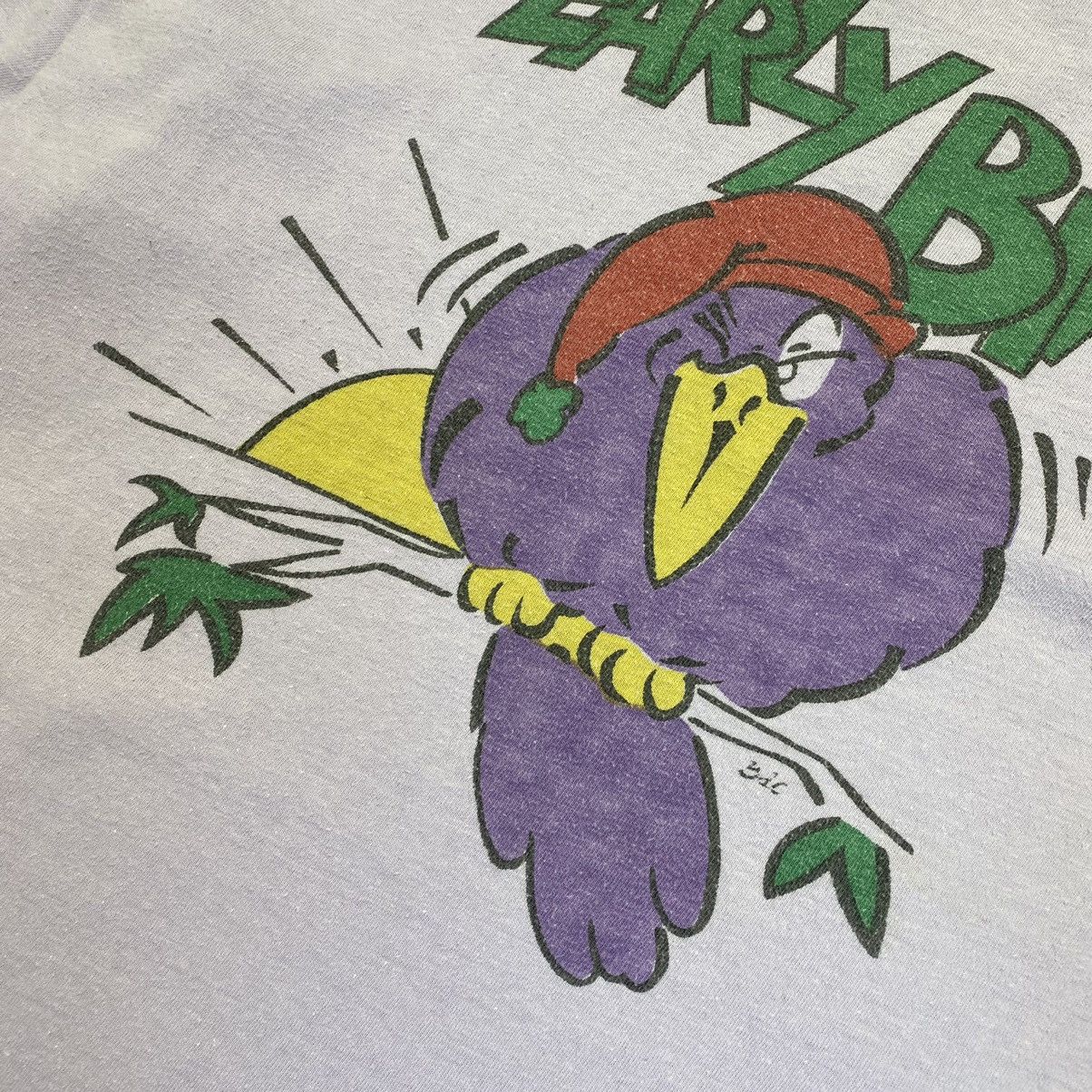 Vintage Vintage Early Bird Humor 90’s tee Graphic Logo Size US XXL / EU 58 / 5 - 4 Thumbnail