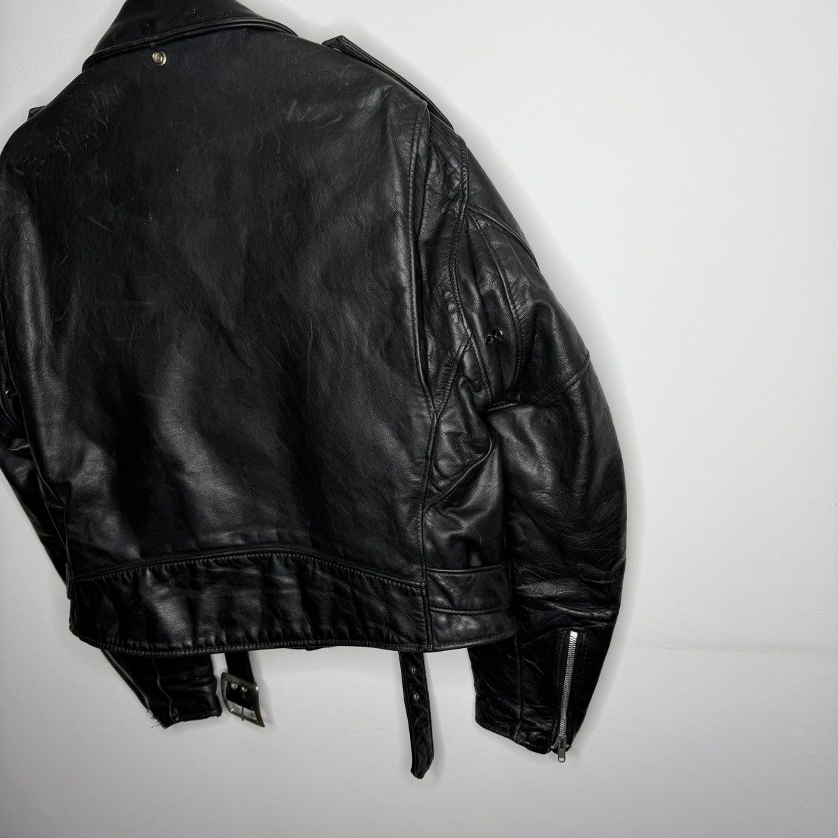 Schott Vintage Perfecto Leather Jacket Ramones Biker Moto