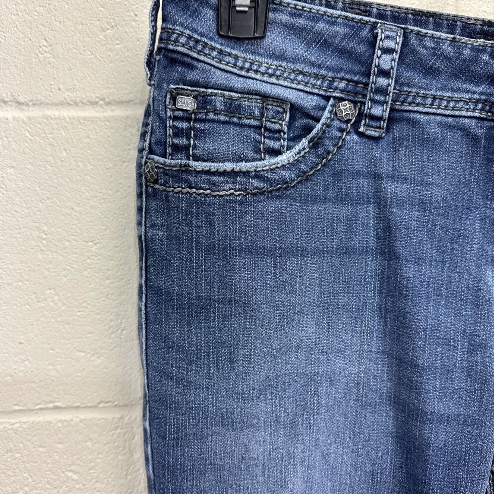 Vintage VINTAGE Silver Suki Surplus Women’s Bootcut Jeans 30x30 Blue Denim Stretch Spring Fall Winter Summer Women's Size 30" / US 8 / IT 44 - 3 Thumbnail