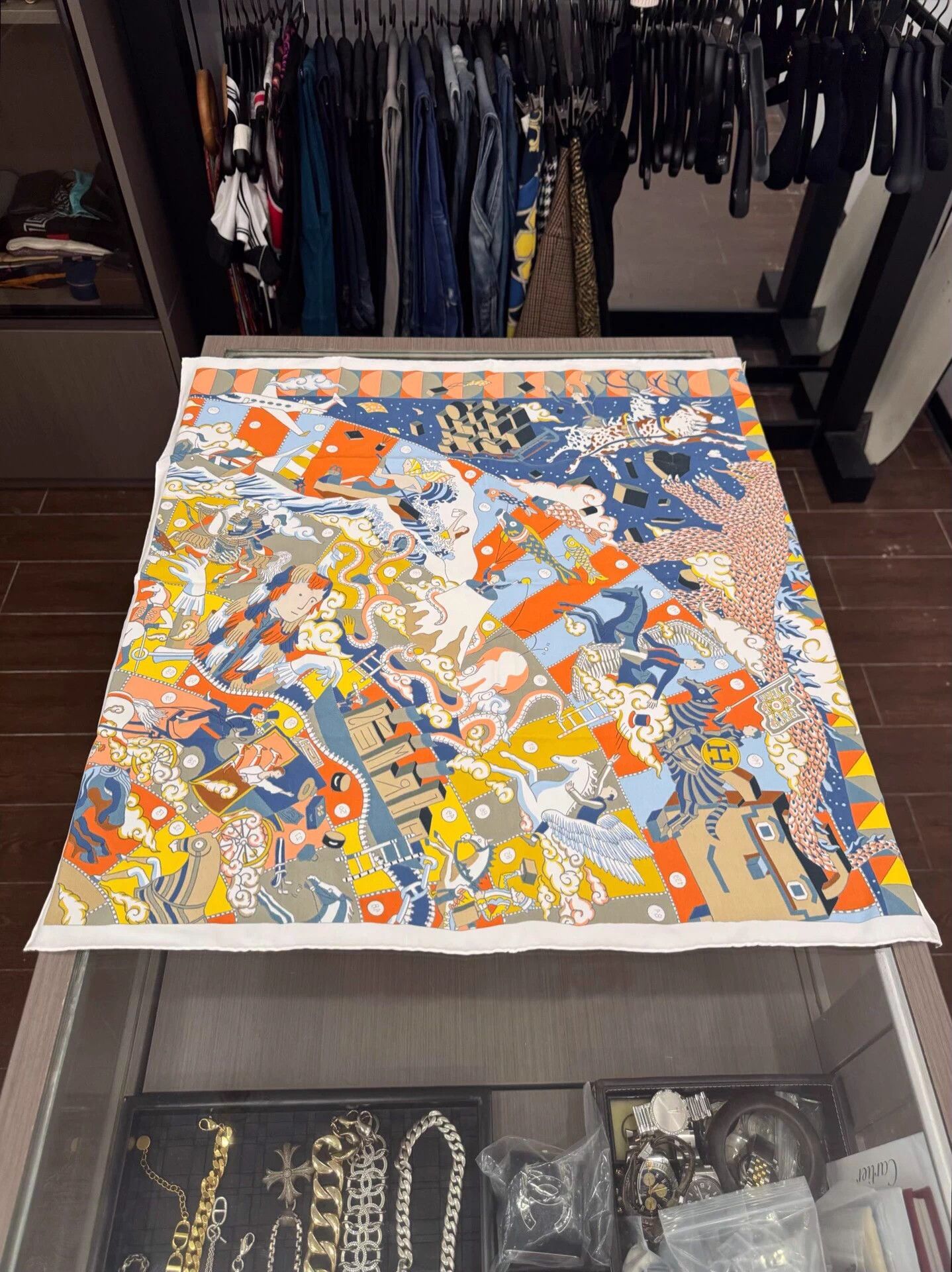 Hermes Hermes Epic Cartoon Silk Scarf 70x70cm New w/ Box & Tags Size ONE SIZE - 3 Thumbnail