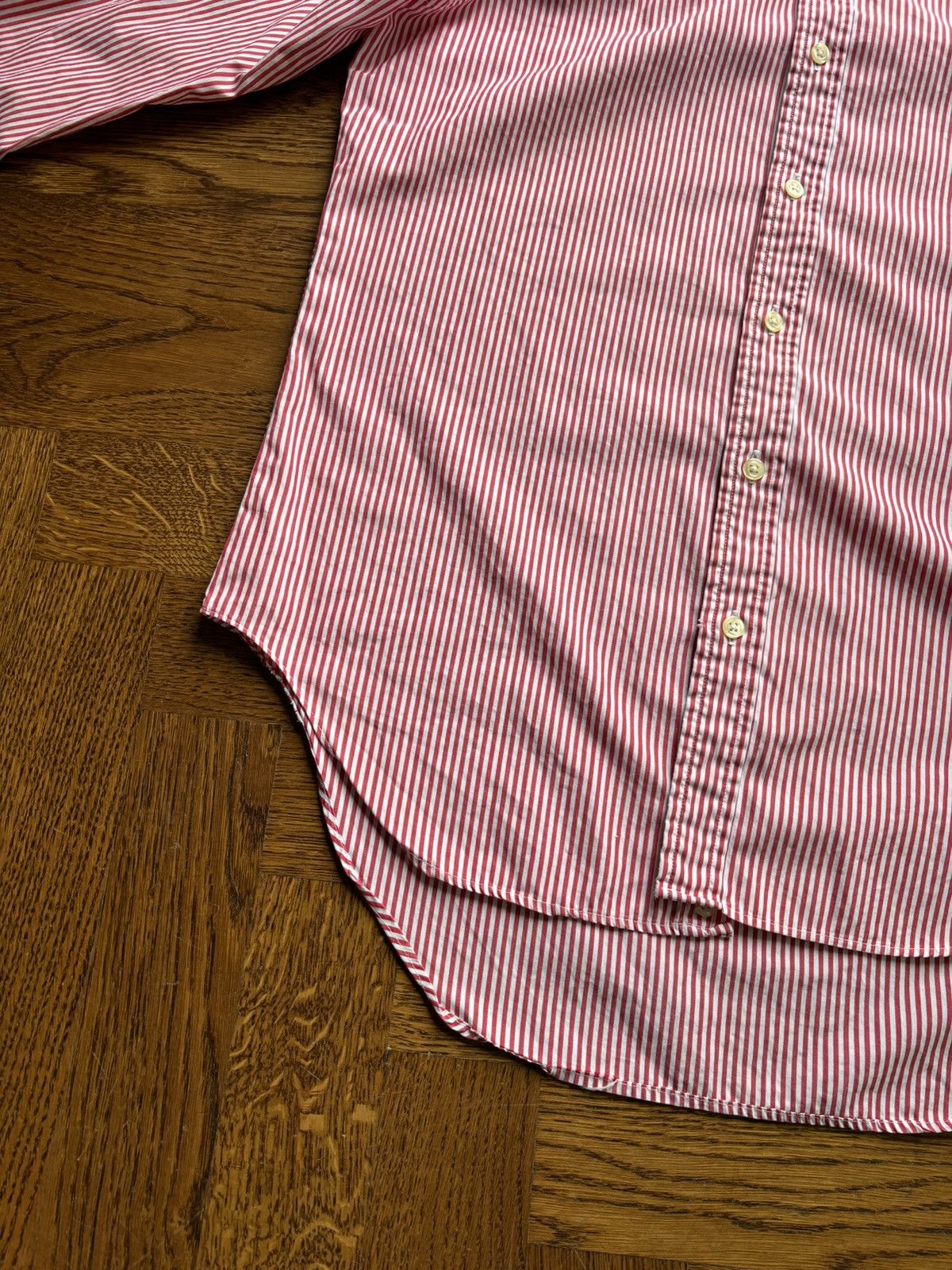 T.M. Lewin × Vintage 1960s T.M. Lewin & Sons Oxford Shirt Vintage England Stripe Size 38R - 10 Thumbnail