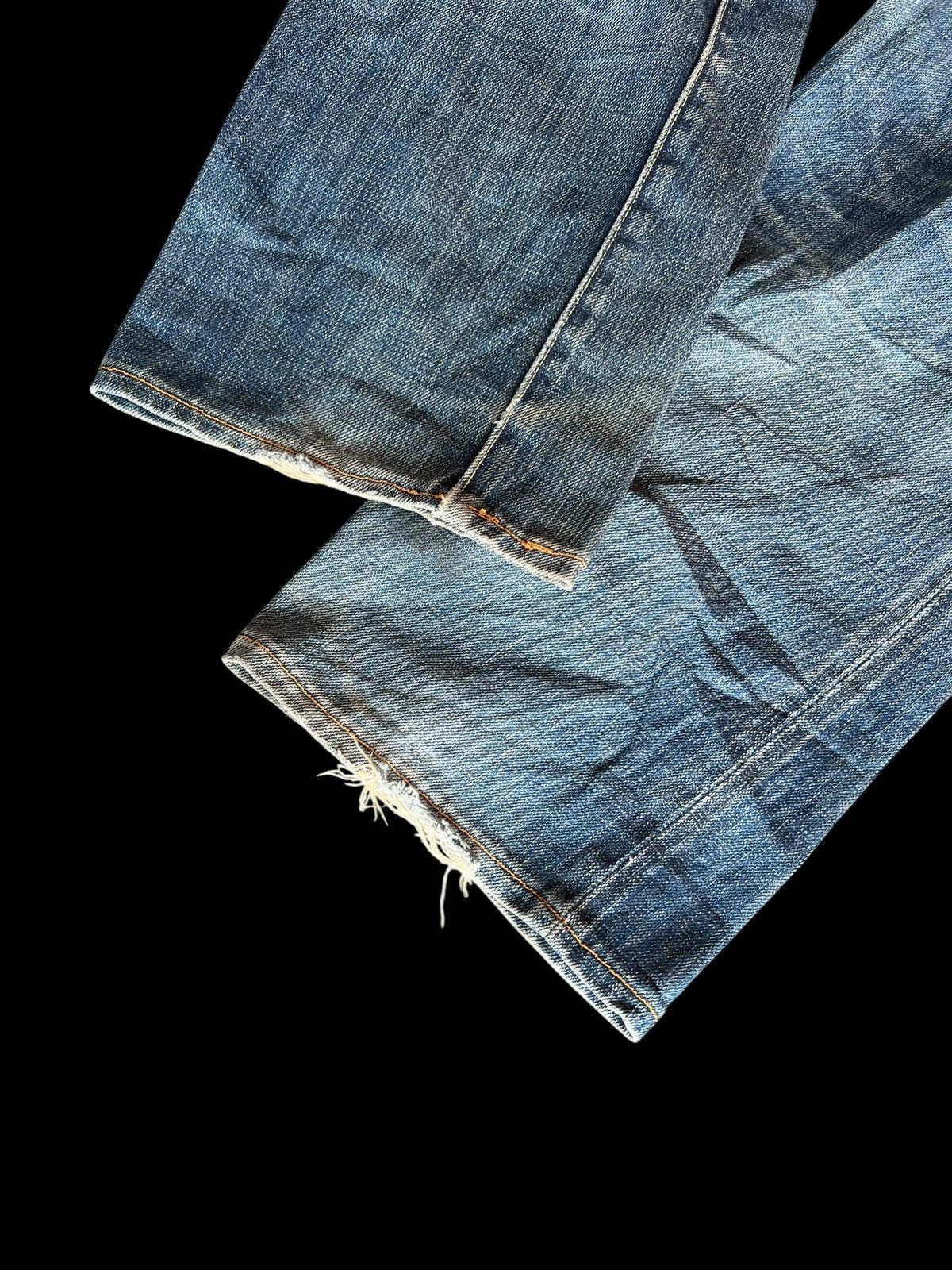 Levi's Vintage Distressed Levi’s 501 E LVC Selvedge Denim Jean Size US 32 / EU 48 - 10 Thumbnail