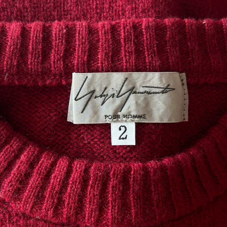 Yohji Yamamoto Yohji Yamamoto Yohji Yamamoto Burgundy Knit Sweater Size US M / EU 48-50 / 2 - 6 Thumbnail