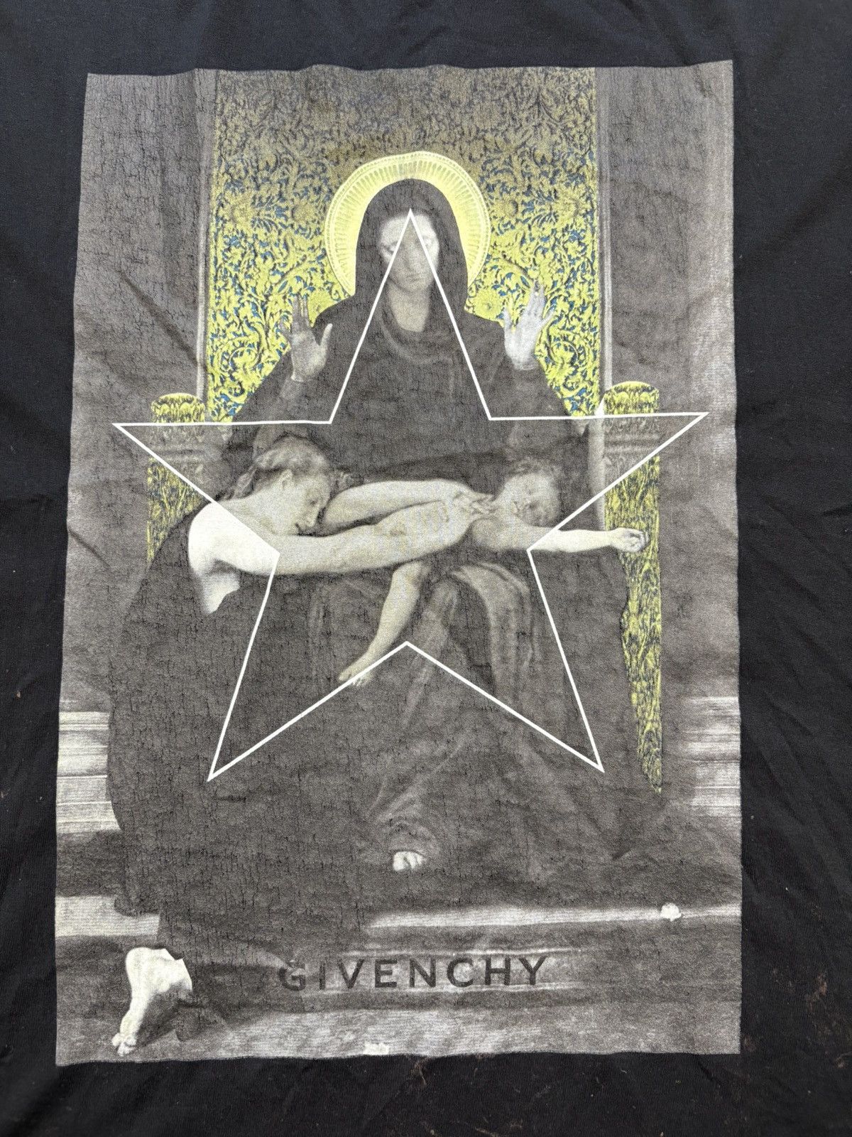 Givenchy Givenchy Oversized Sleeveless Pietà Print Top Black Rare Tee Size US XS / EU 42 / 0 - 5 Thumbnail