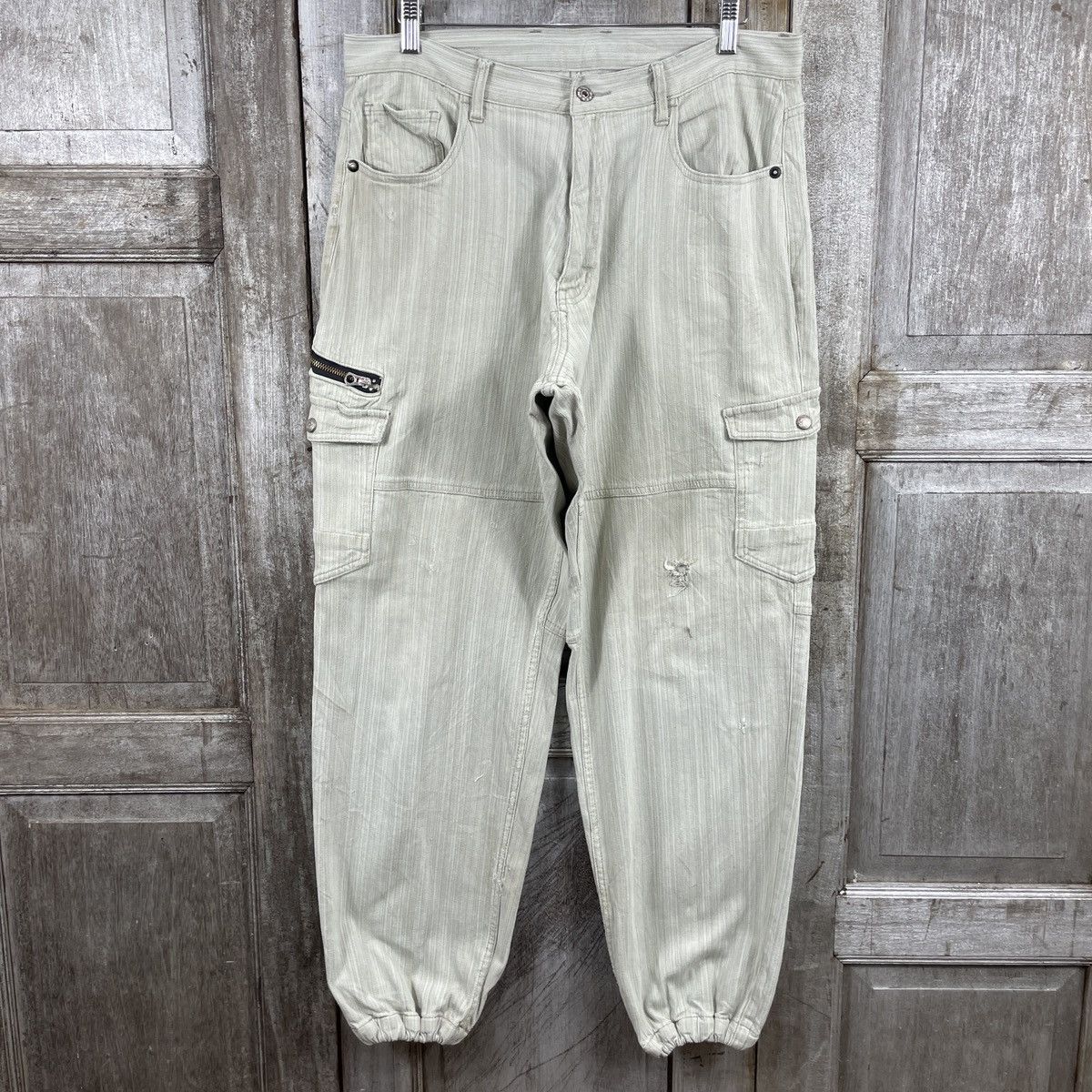Japanese Brand × Vintage Vintage Dogman Traditional Work Wear Baggy Pants Size US 35 - 1 Thumbnail