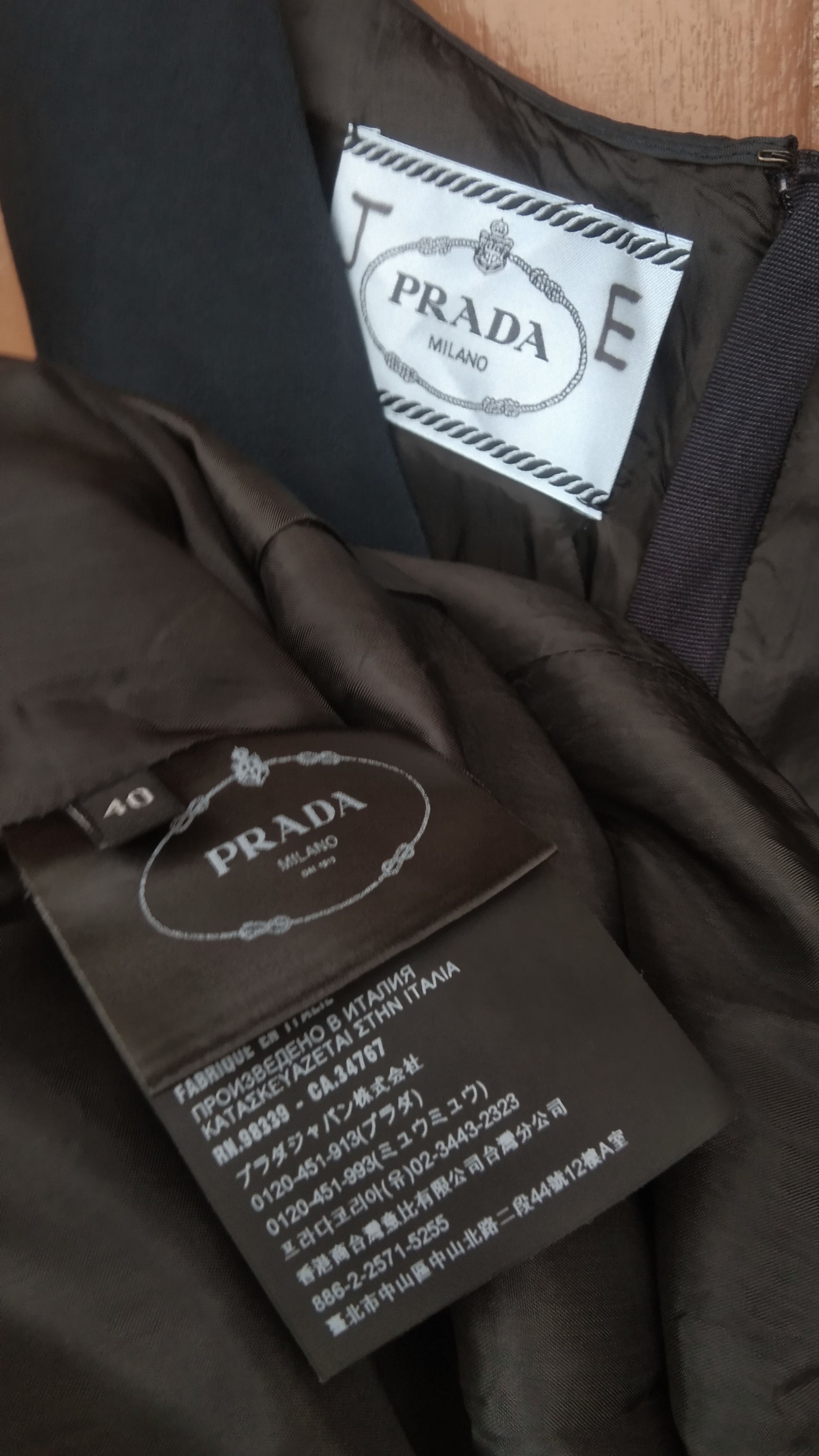 Prada Prada navy dress Size S / US 4 / IT 40 - 4 Thumbnail