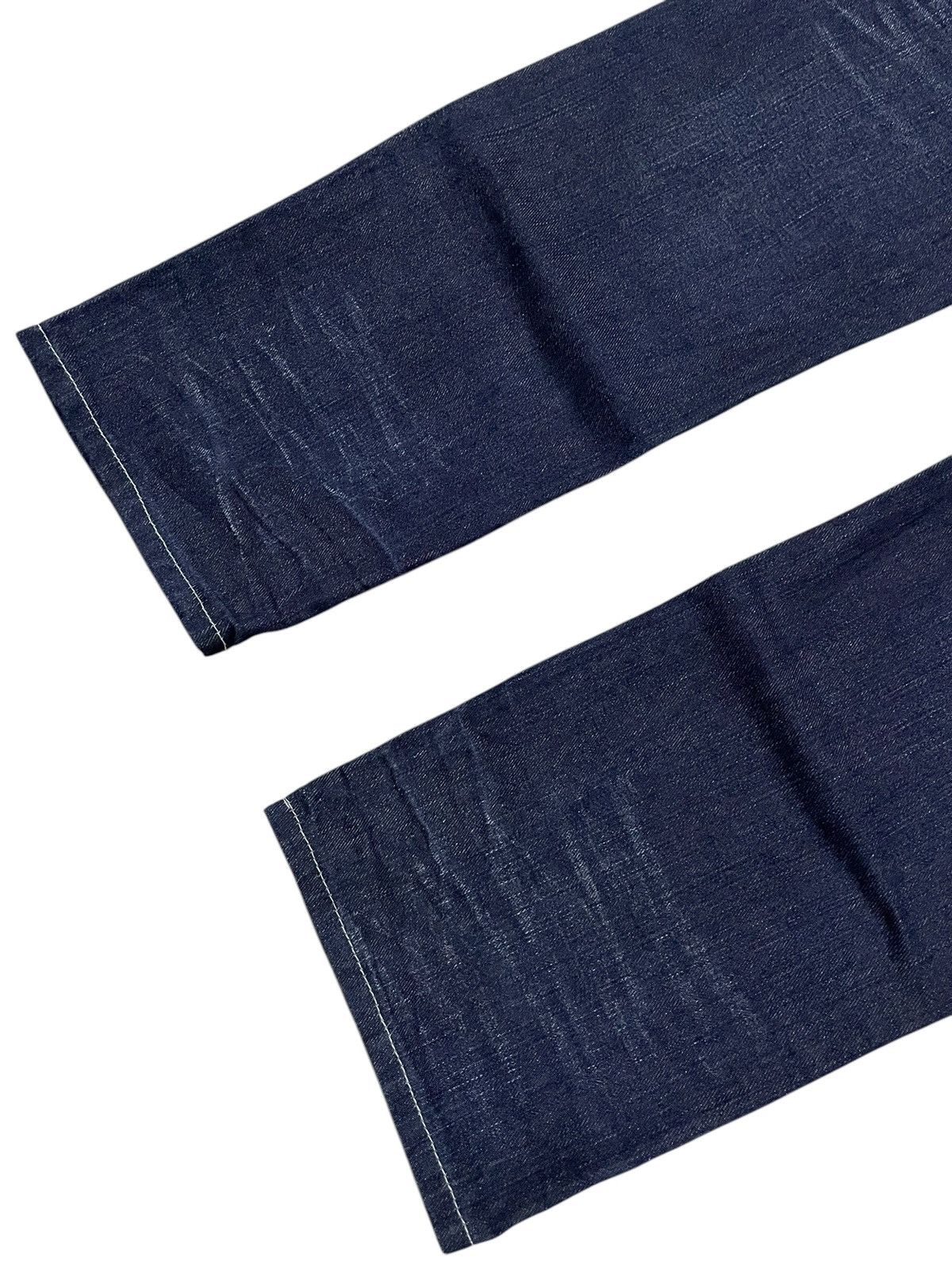 GOSTAR DE FUGA × LOWBOX Lowbox Japan Indigo Wash Contrast Stitched Straight Jeans Size US 31 - 15 Thumbnail
