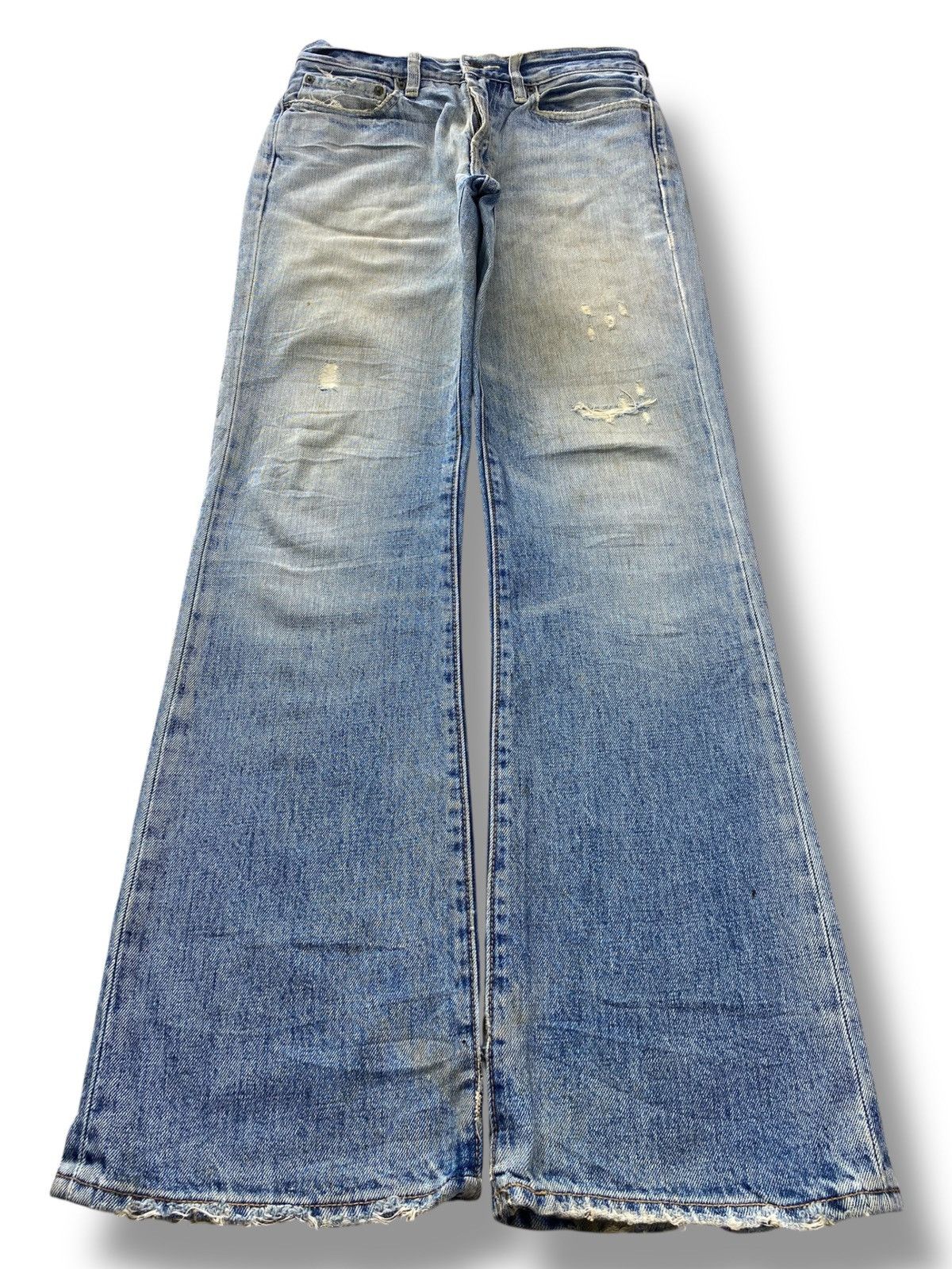 Gap Gap Faded Wash Distressed Style Boot Cut Jeans Size US 28 / EU 44 - 1 Thumbnail
