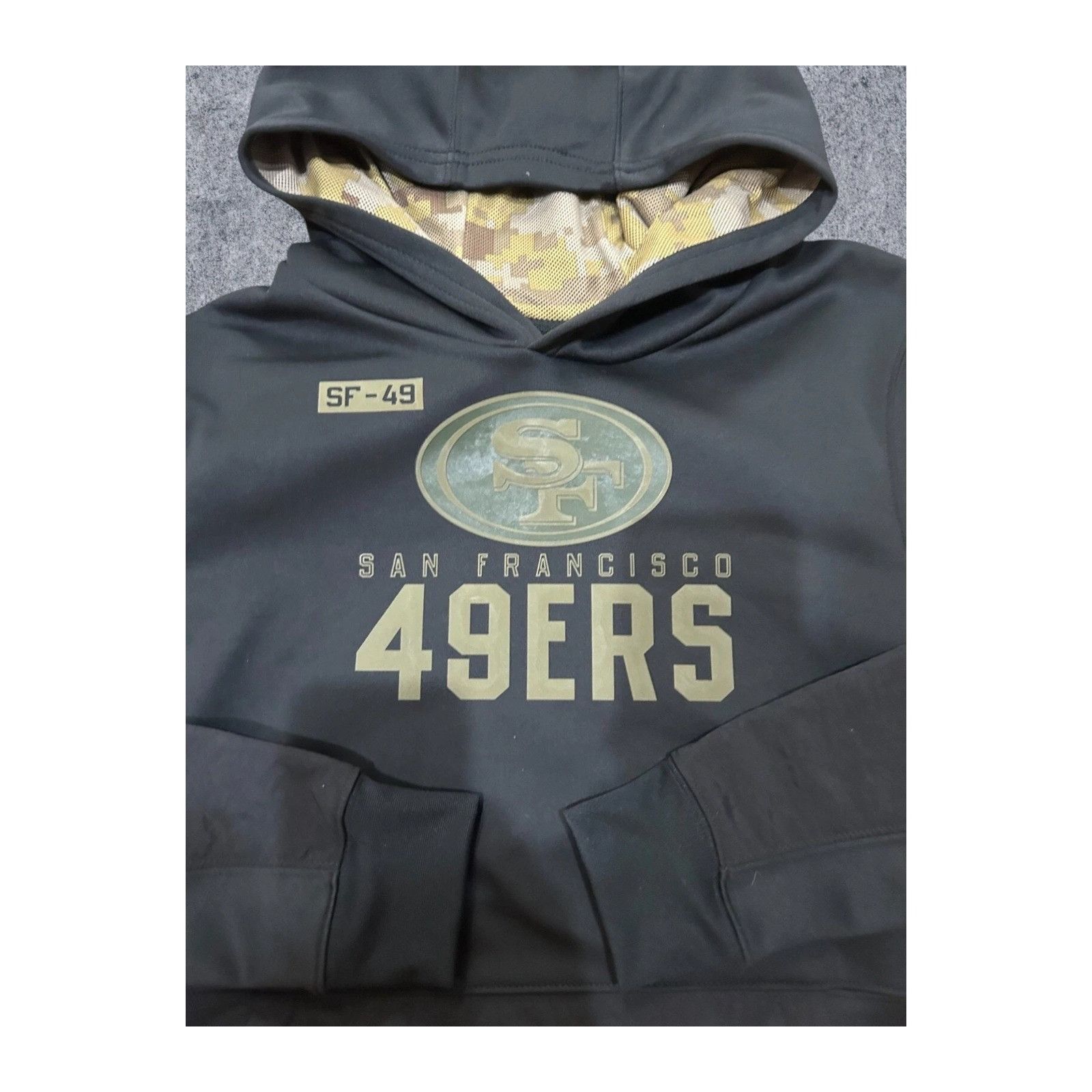 Nike Nfl San Francisco 49Ers Salute To Service Hoodie Black Small Size US S / EU 44-46 / 1 - 2 Thumbnail