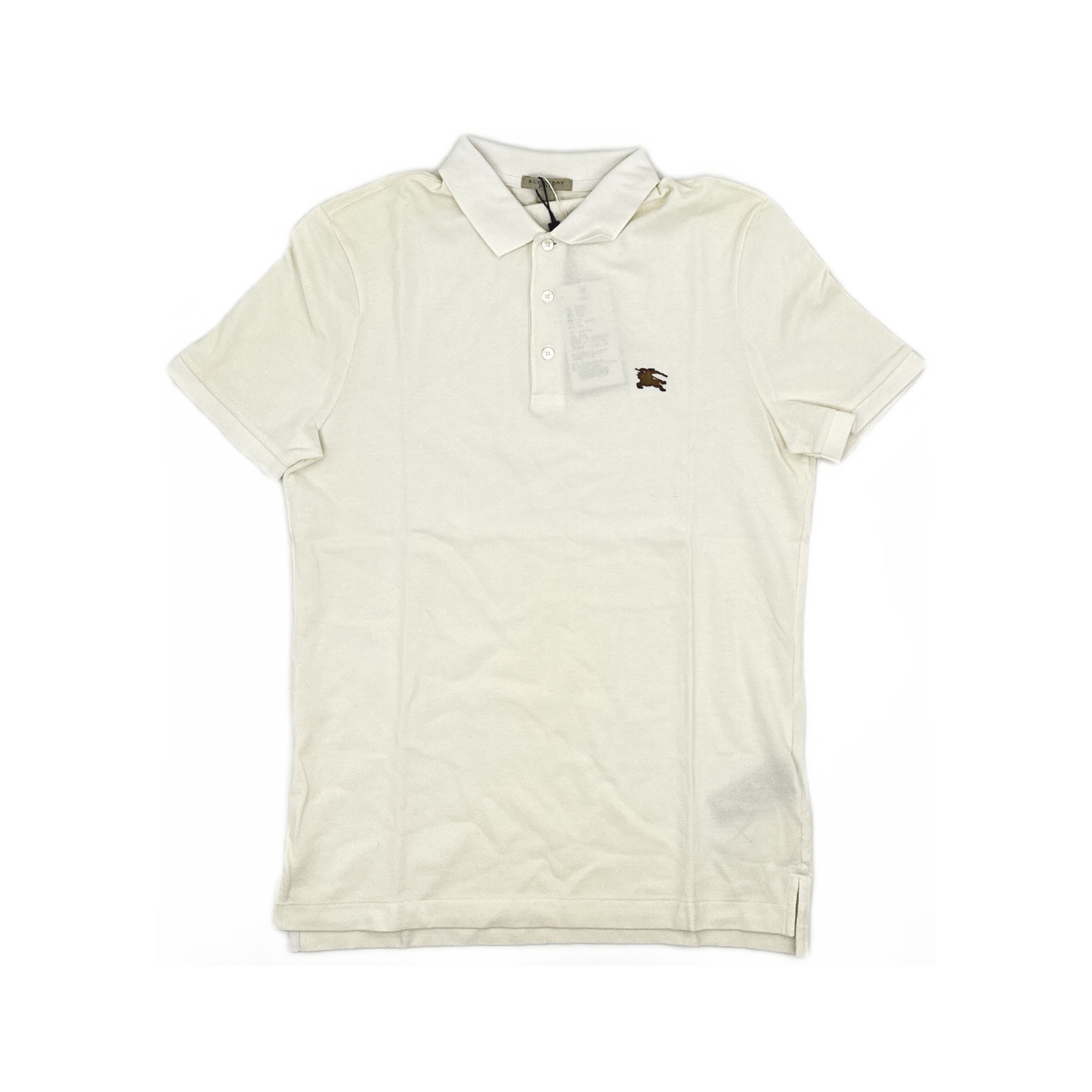 Burberry Burberry White Polo Shirt Size M Size US M / EU 48-50 / 2 - 1 Thumbnail