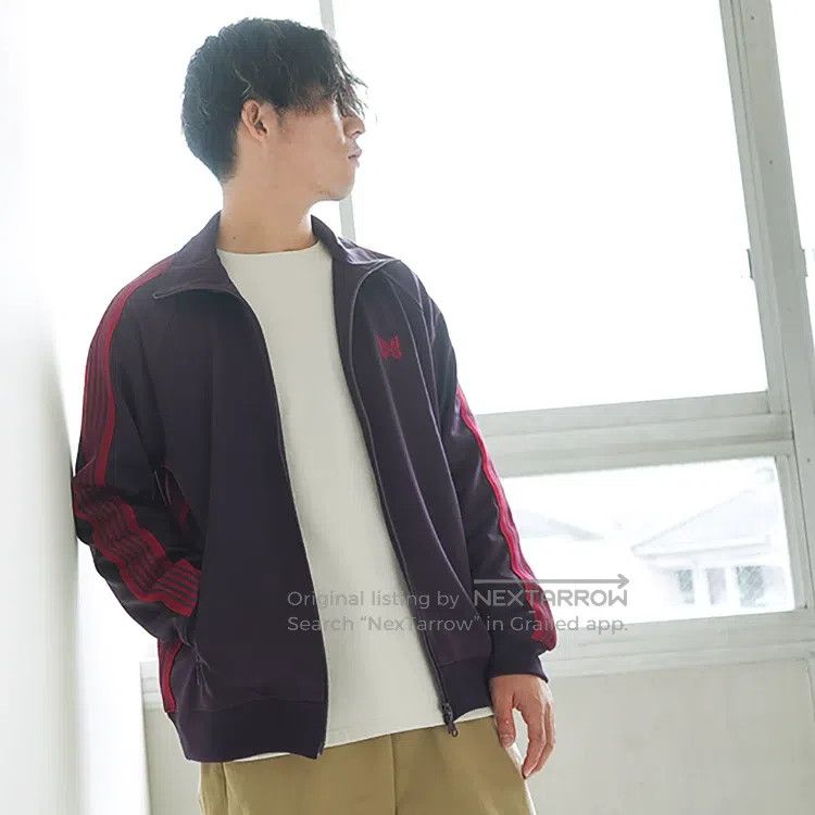 Needles Needles Butterfly embroidered striped casual jacket Size US L / EU 52-54 / 3 - 1 Thumbnail