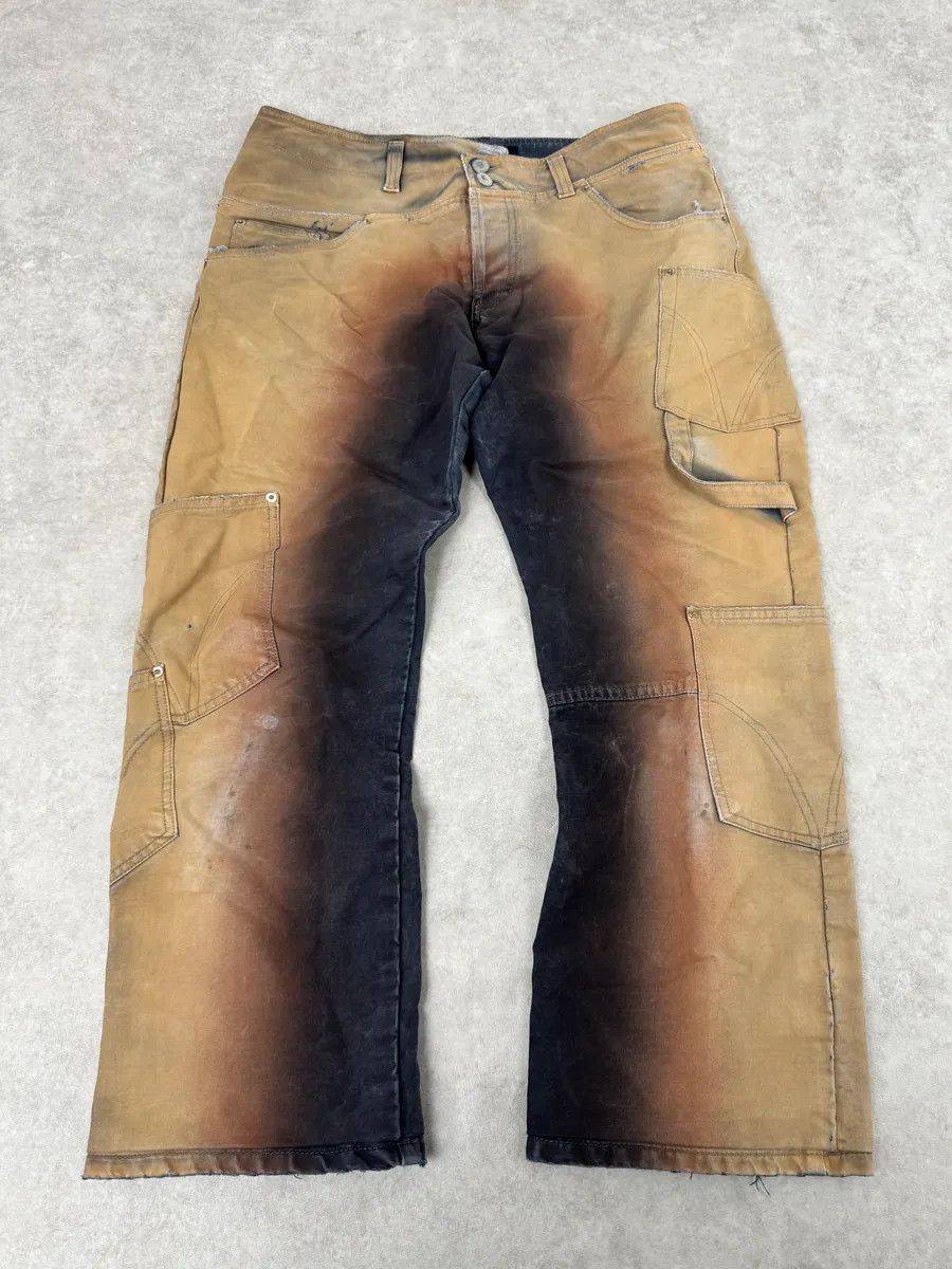 Dolce & Gabbana AW2003 Dolce & Gabbana Double Waisted Copper Gradient Obscure Cargo Pants Size US 32 / EU 48 - 1 Thumbnail