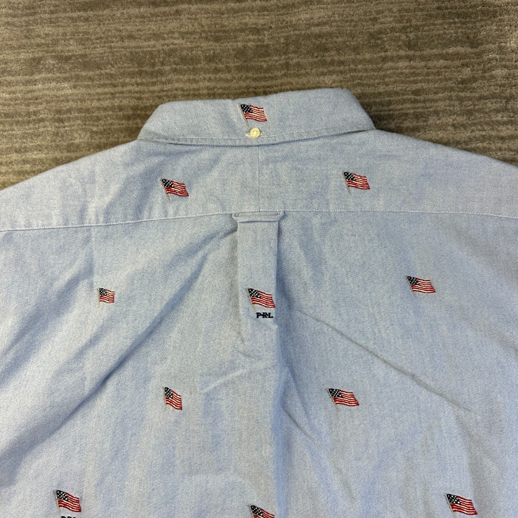Ralph Lauren NEW Ralph Lauren Shirt Mens 2XL Blue American Flag All Over Print Size US XXL / EU 58 / 5 - 5 Thumbnail