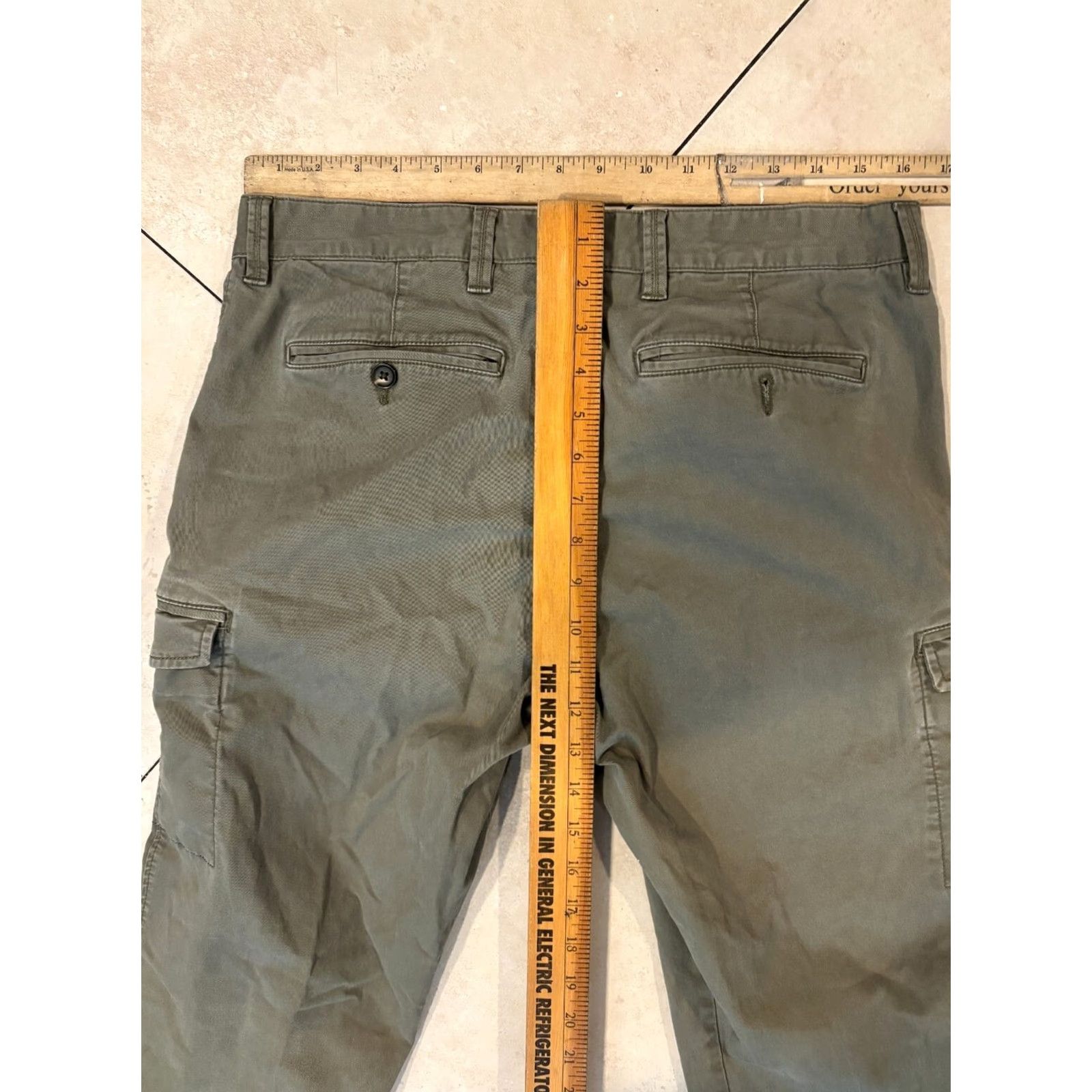 Nordstrom Nordstrom Ballard Slim Fit Pants Men's 33 Green Chino Casual Workwear Size US 33 - 7 Thumbnail
