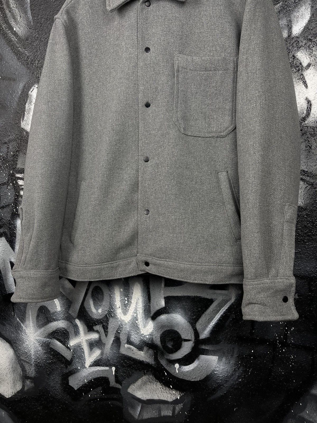Folk FOLK Grey Wool Overshirt Coat Jacket Men’s Size 4 Size US L / EU 52-54 / 3 - 4 Thumbnail