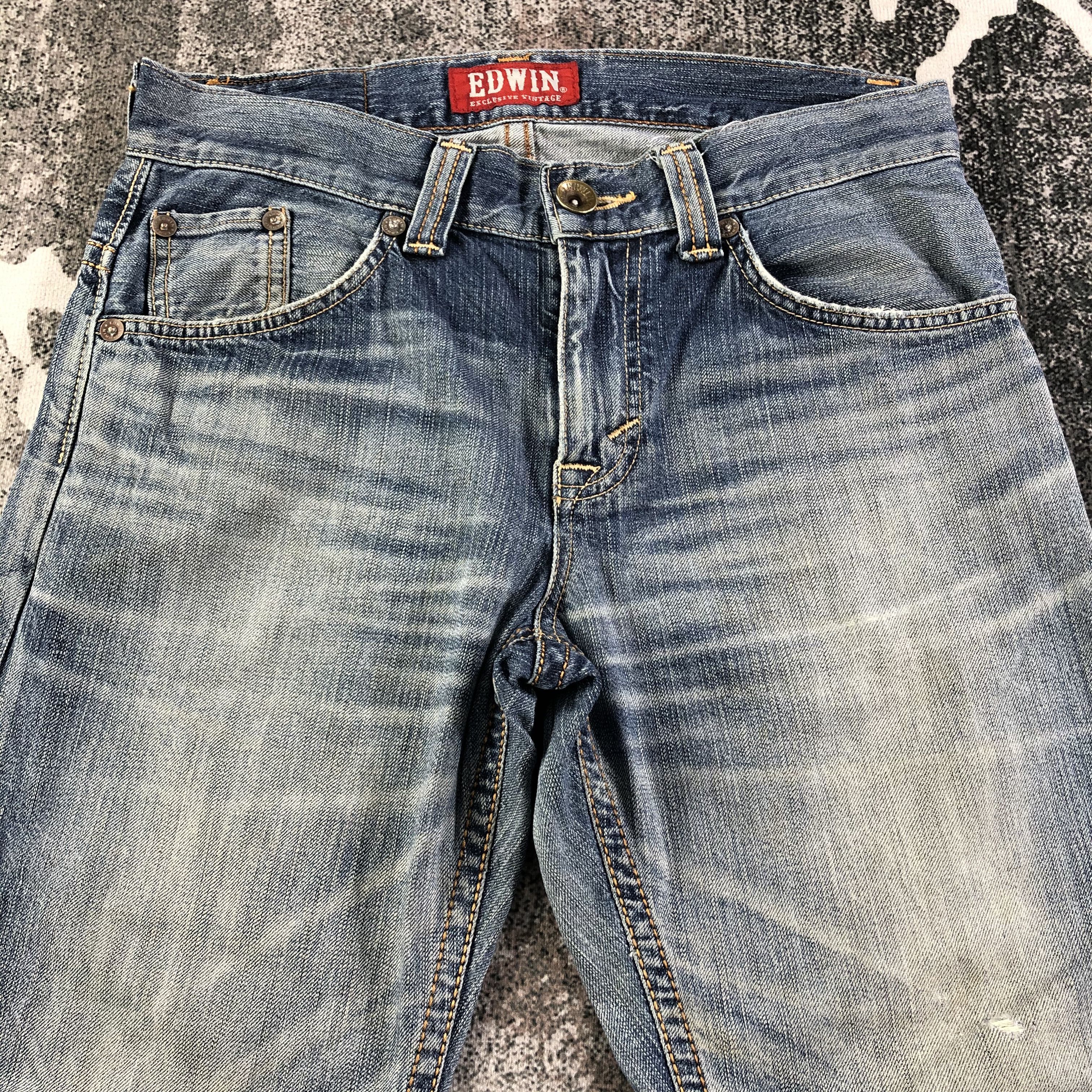 Edwin Edwin XV Jeans Faded Blue Denim KJ1848 Size US 30 / EU 46 - 3 Thumbnail