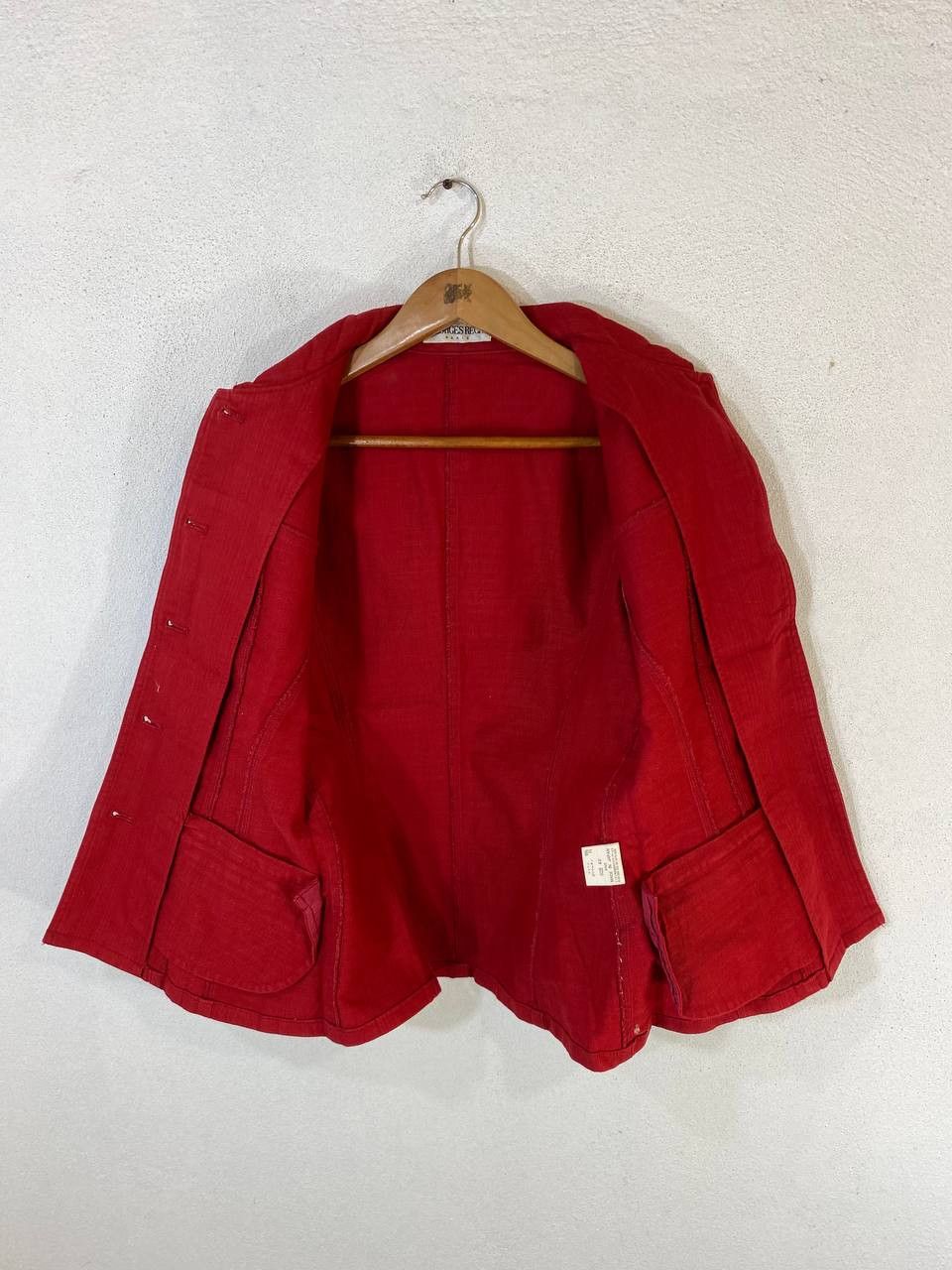 George × Japanese Brand george rech red denim jacket made in japan nice design Size S / US 4 / IT 40 - 7 Thumbnail