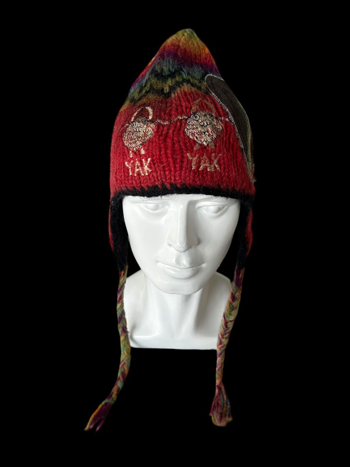 Japanese Brand × Kapital × Vintage Hippies Style Crochet knitt wool Beanie Hats Size ONE SIZE - 6 Thumbnail