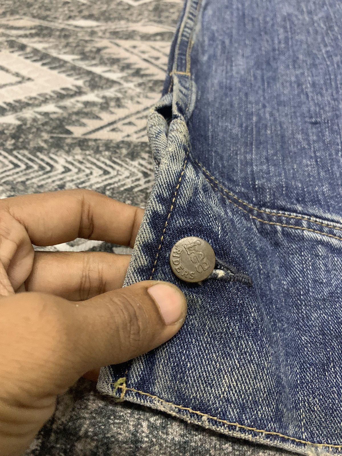 Japanese Brand ❌FLARE❌90s LEE FLARE PANT BUTTON BOTTOM RARE Size US 30 / EU 46 - 4 Thumbnail