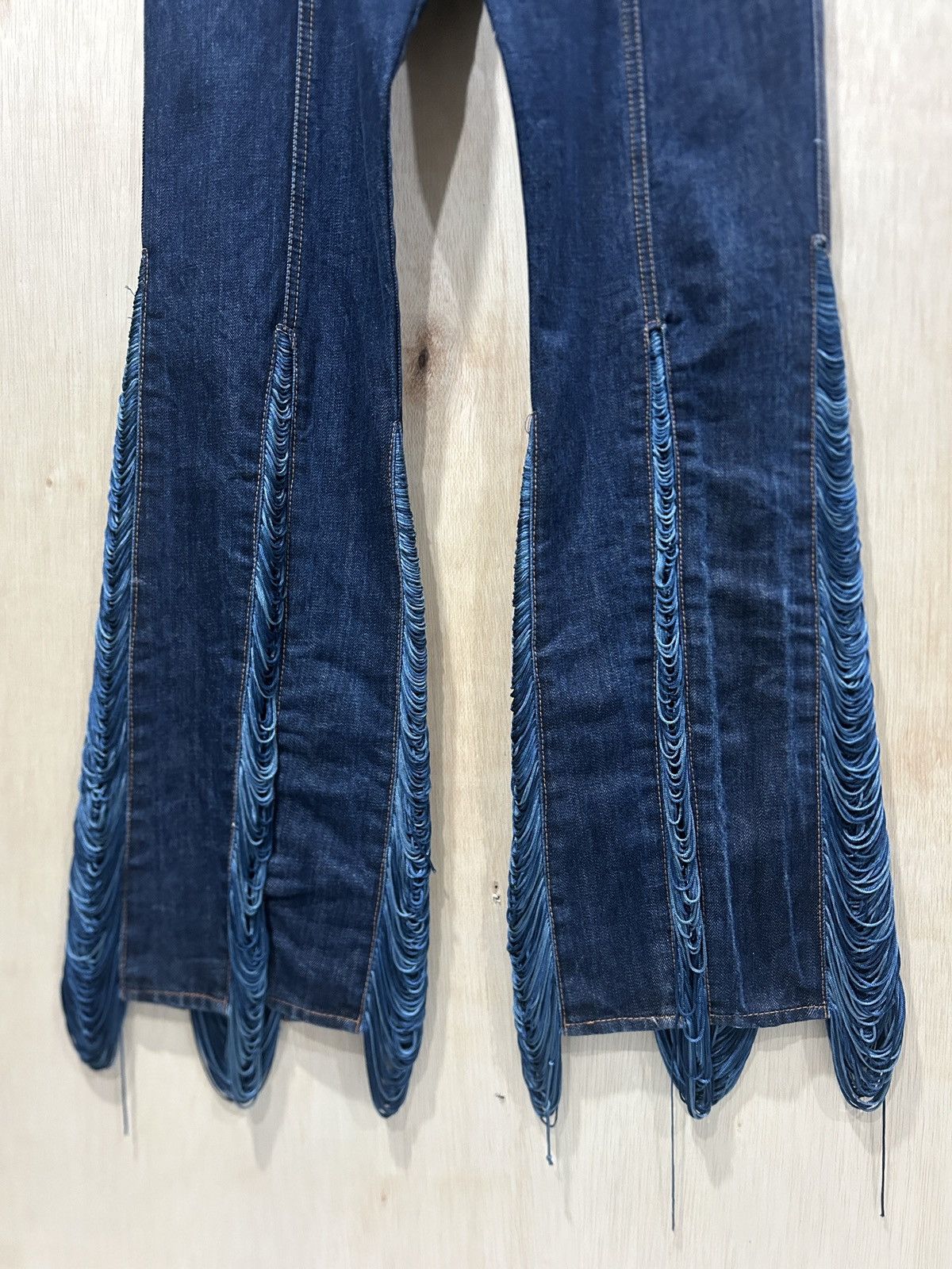 Designer × Jean Paul Gaultier Jean Paul Gaultier ‘Fringed’ JPG Flared Jeans Size 30" / US 8 / IT 44 - 5 Thumbnail