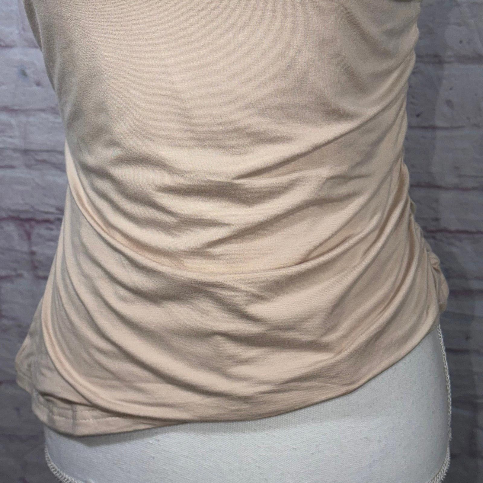 Other PrettyGarden Y2K Medium One-Shoulder Beige Top NWT Size M / US 6-8 / IT 42-44 - 4 Thumbnail