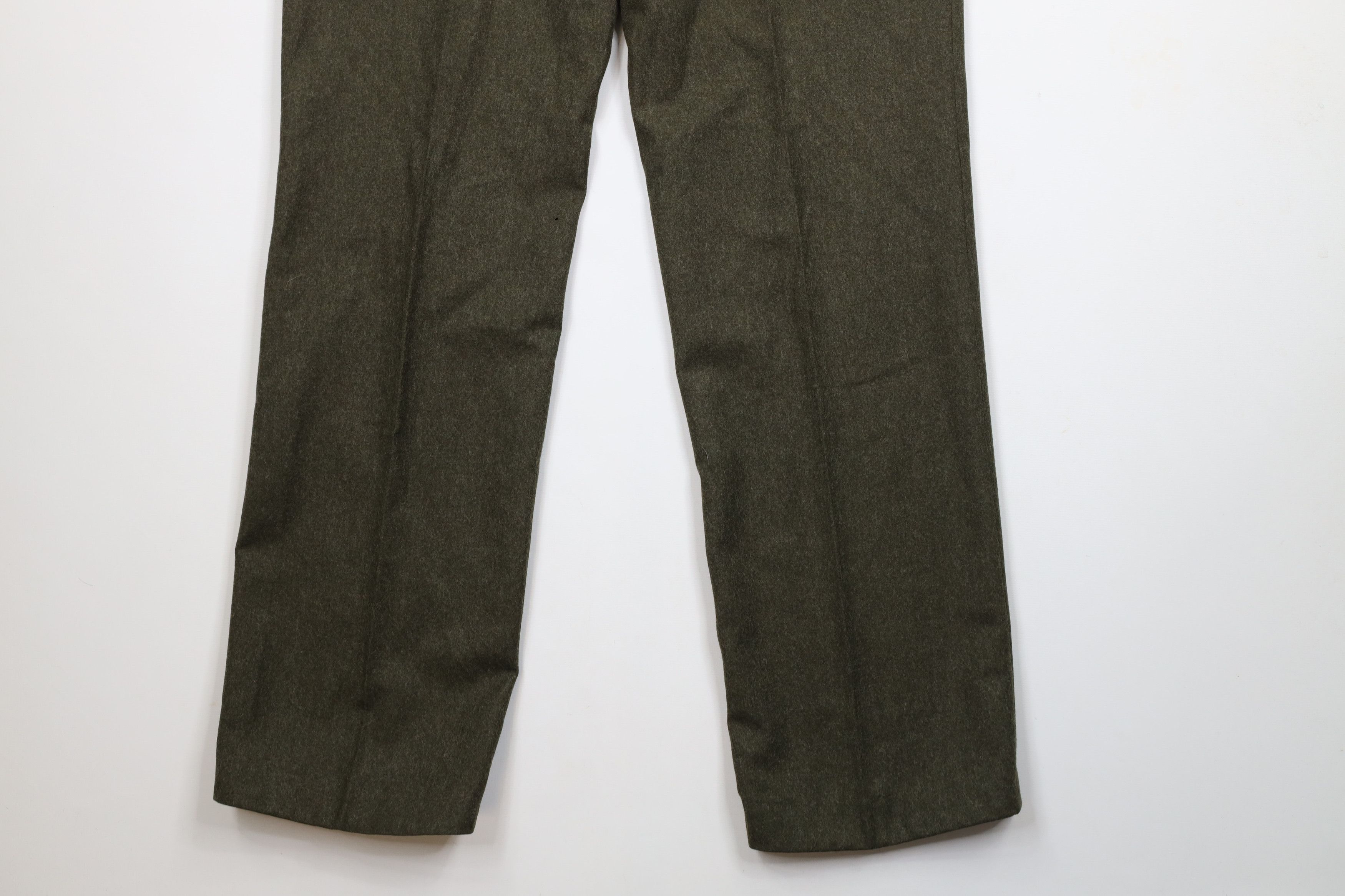 Vintage Vintage 70s Streetwear Wool Wide Leg Chino Pants Green Size US 42 / EU 58 - 13 Thumbnail