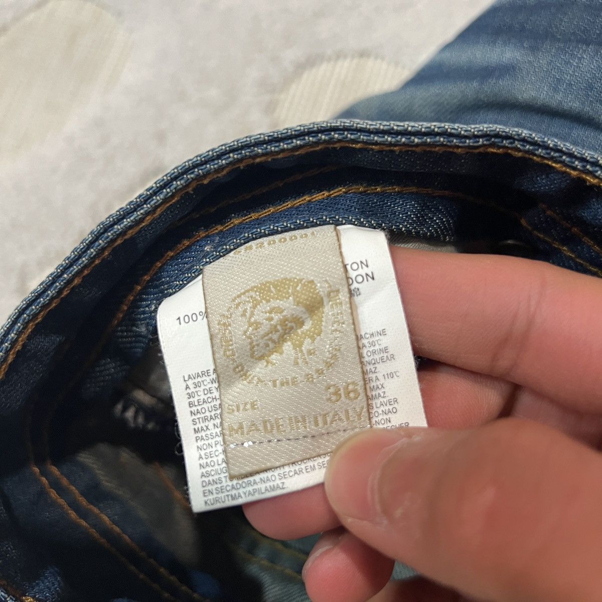 Diesel CRAZY FADE Diesel Archival Ramel Jeans Size US 36 / EU 52 - 6 Thumbnail
