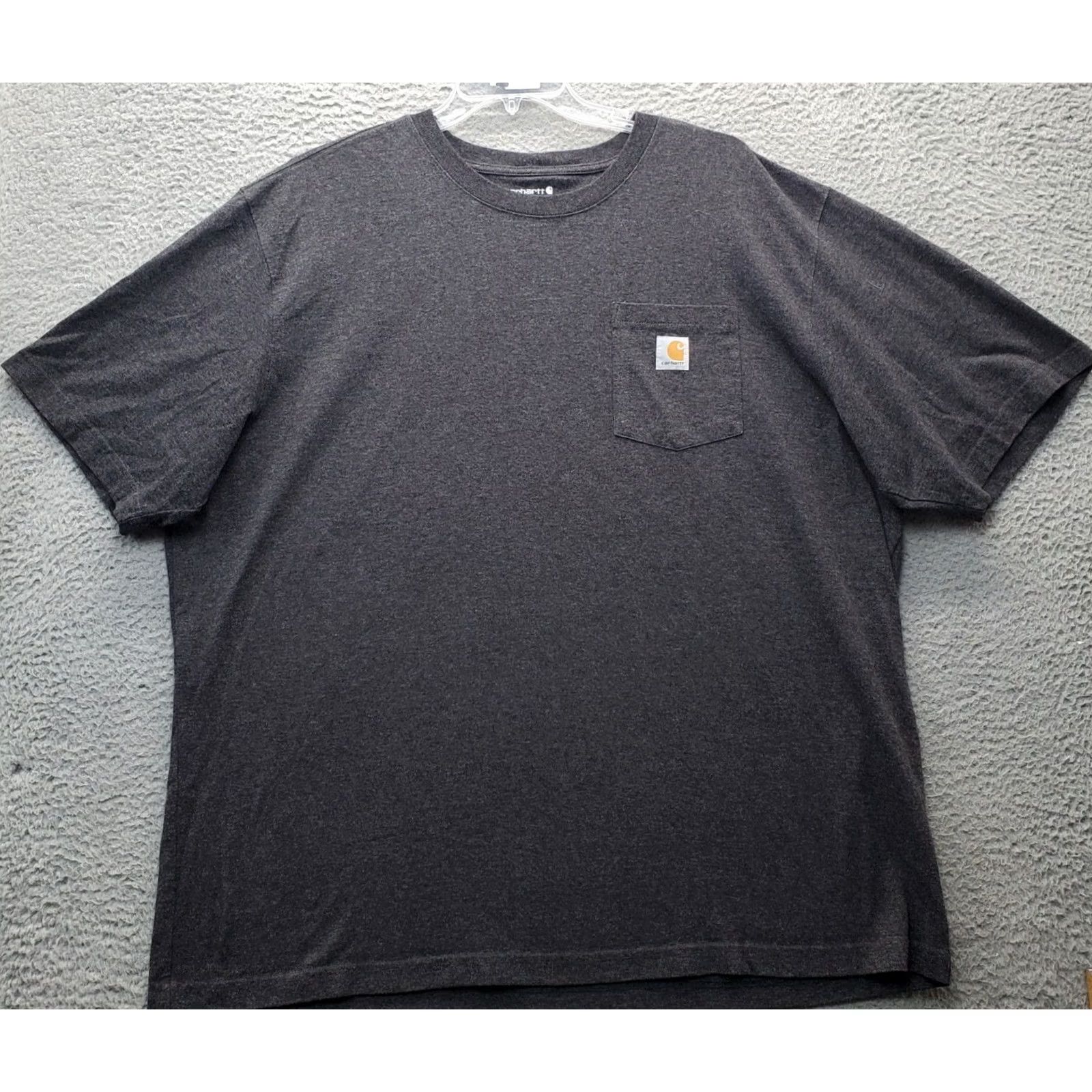 Carhartt Carhartt Workwear Tee Shirt Women 2XL Gray Chest Pocket Crew Neck Logo Shirt Womens Size 2XL Size XXL / US 16-18 / IT 52-54 - 2 Thumbnail