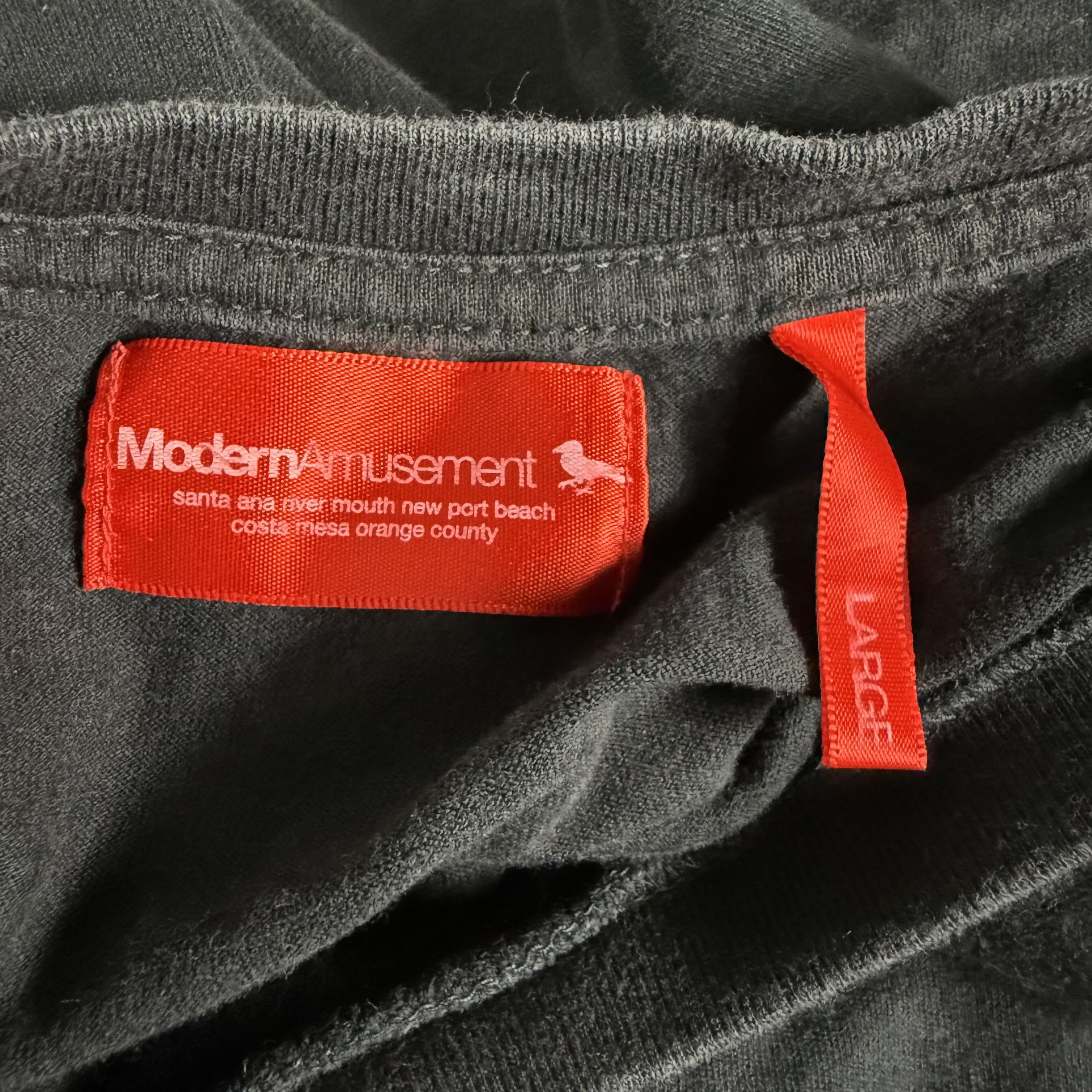 Modern Amusement 🔥RARE🔥Vintage Modern Amusement Spellout T-shirt Size US L / EU 52-54 / 3 - 6 Thumbnail