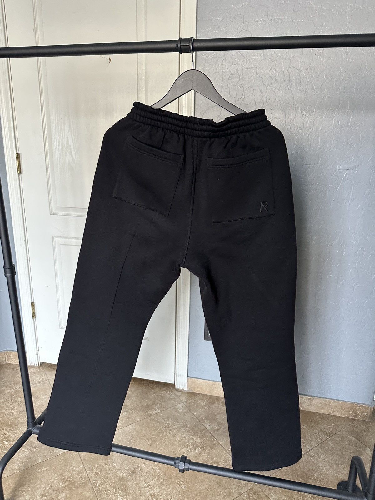 Represent Clo. Initial Black Straight Leg Sweatpants Size US 32 / EU 48 - 2 Thumbnail