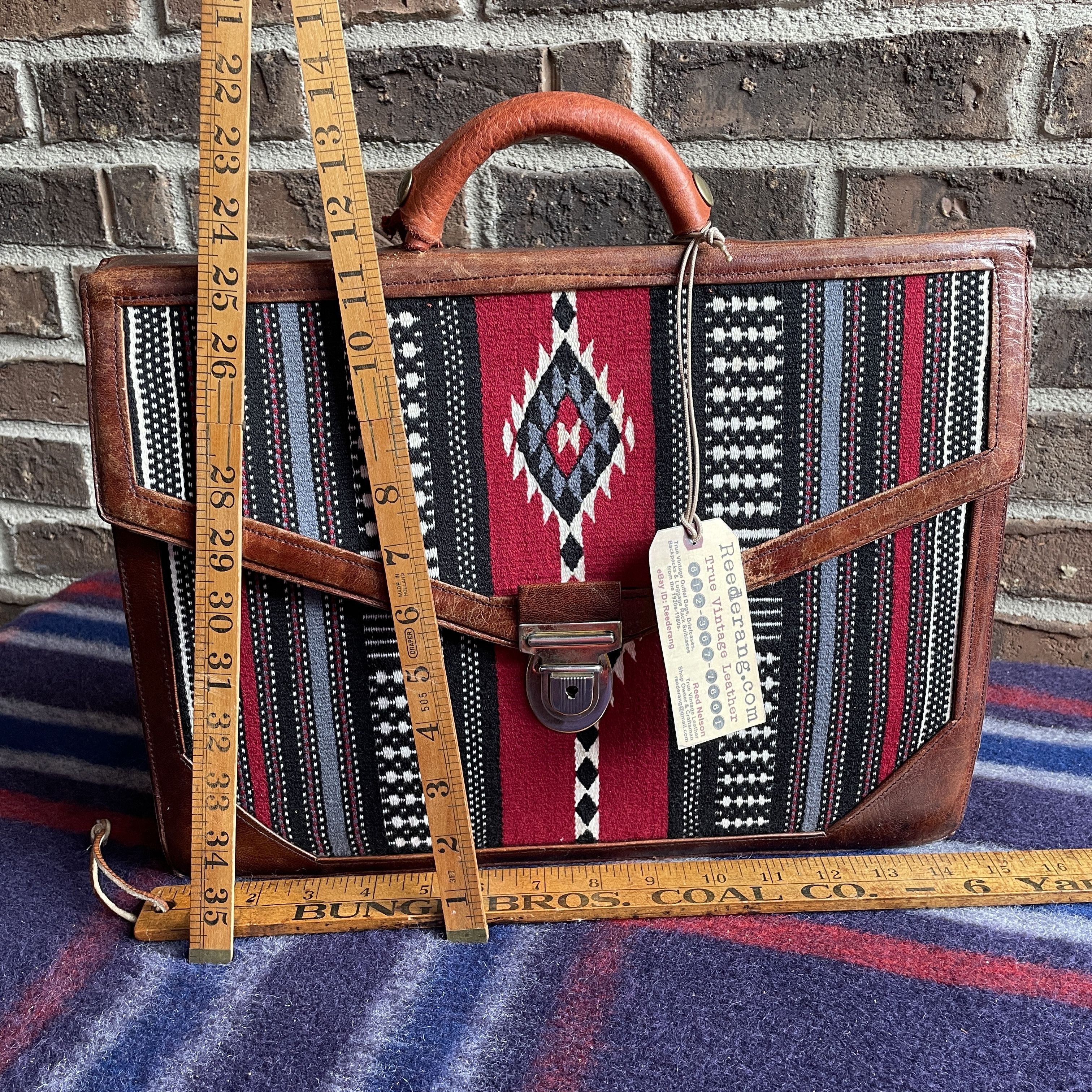 Other VTG SOUTHWESTERN TAPESTRY LEATHER BRIEFCASE R$1498 Size ONE SIZE - 1 Thumbnail