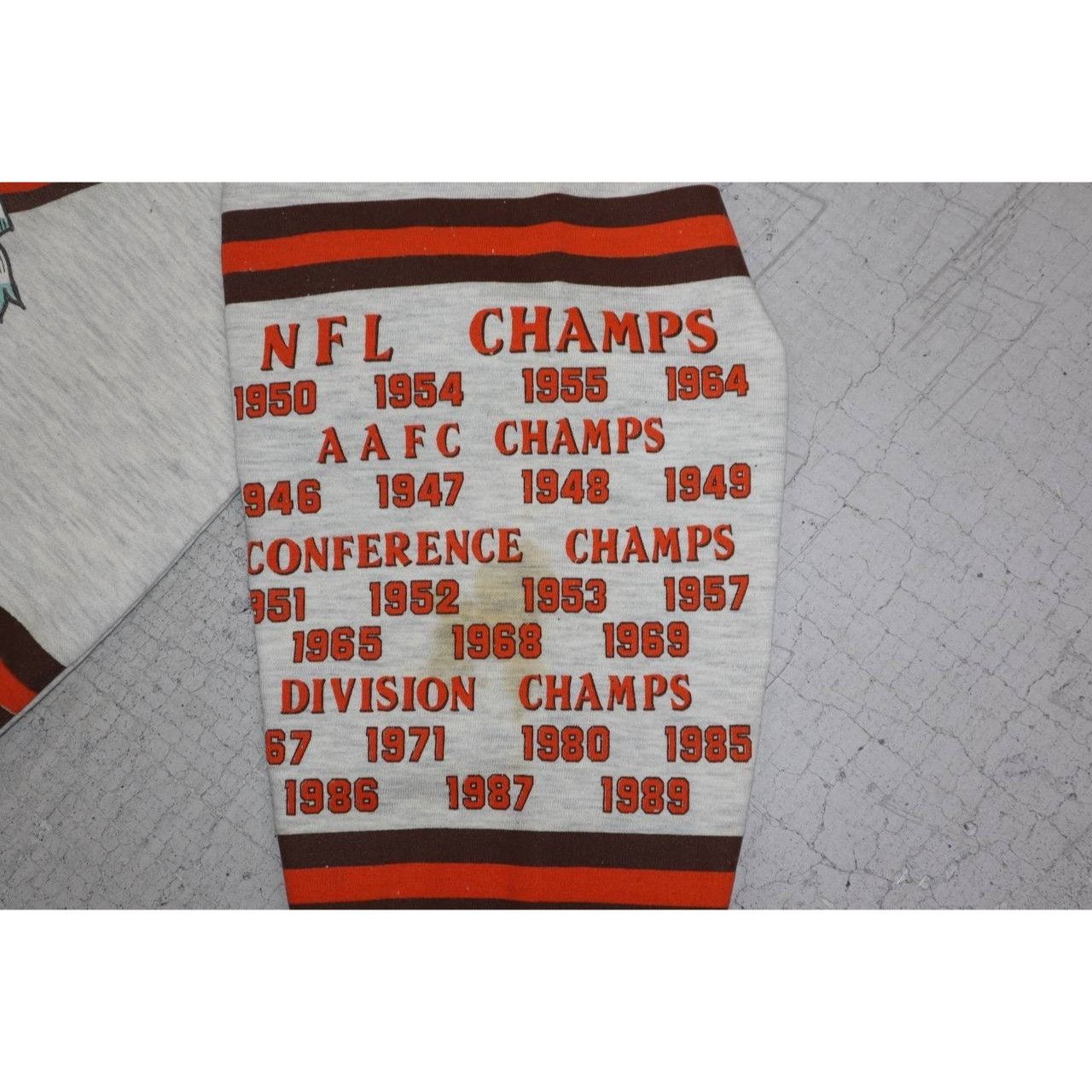 Vintage Vintage Long Gone Cleveland Browns NFL Crewneck Sweatshirt Size US L / EU 52-54 / 3 - 11 Thumbnail