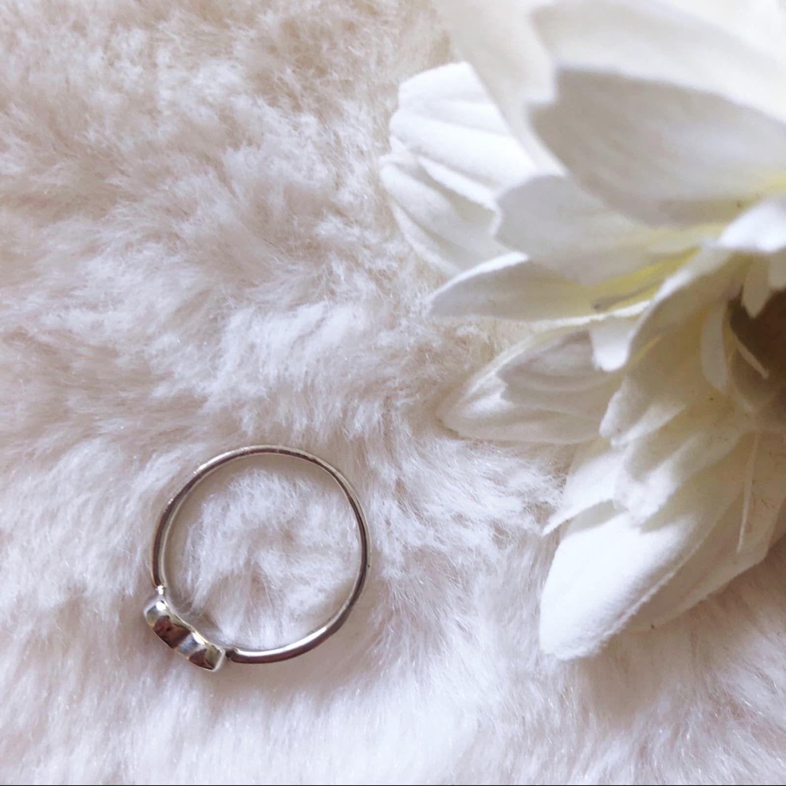 Other Sterling Silver Heart-Shaped Ring Size ONE SIZE - 2 Thumbnail
