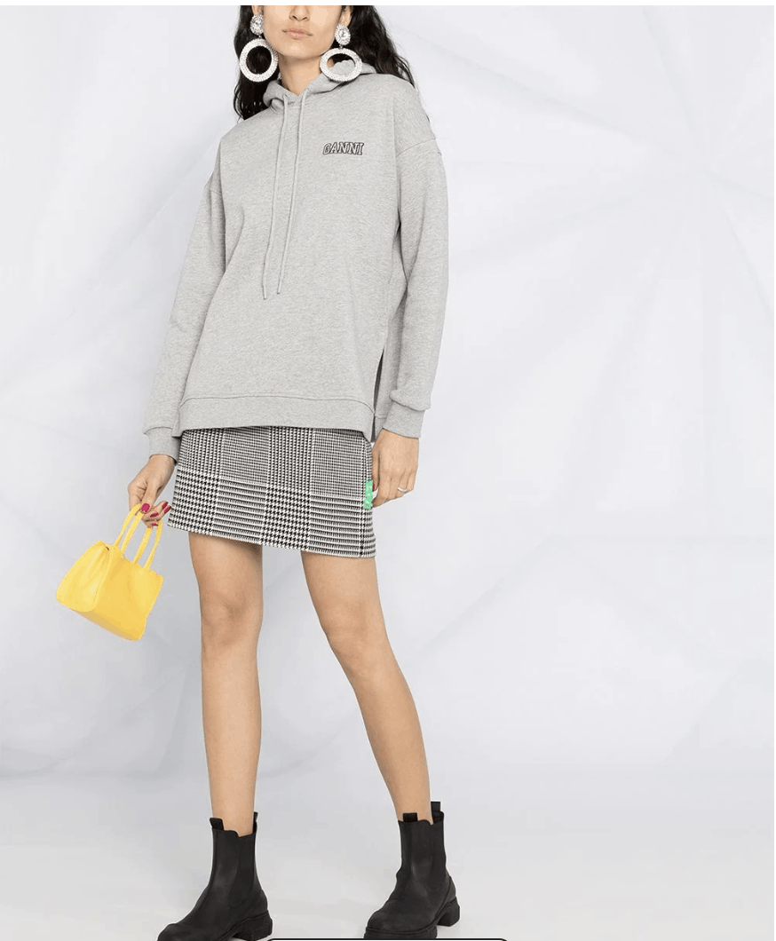 Ganni Gray Ganni Hoodie Size S / US 4 / IT 40 - 3 Thumbnail