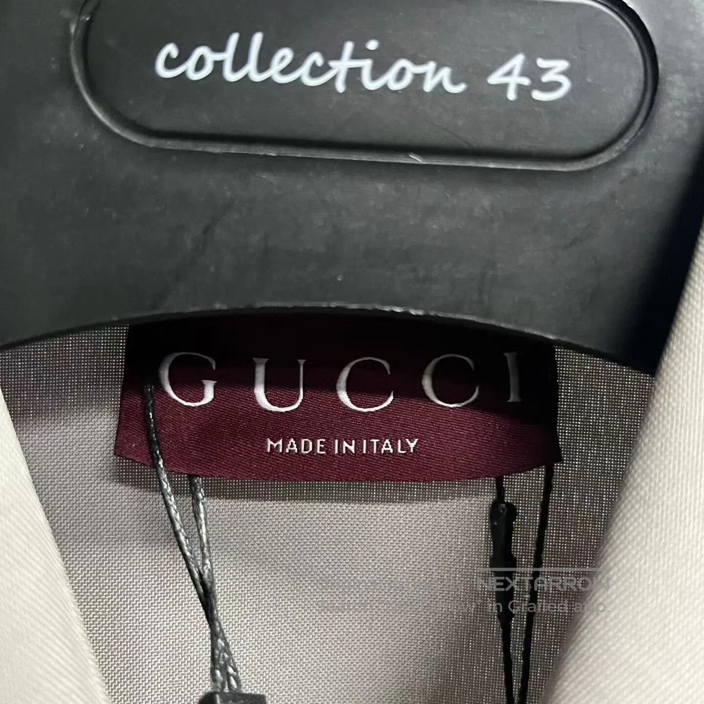 Gucci Guicci plain weave pointed collar ong-sleeved T-shirt| Size US M / EU 48-50 / 2 - 2 Thumbnail