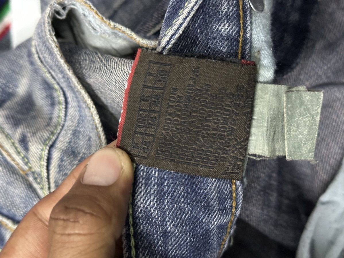Japanese Brand Designer RG Distressed Bartack Denim Pants Size US 36 / EU 52 - 6 Thumbnail