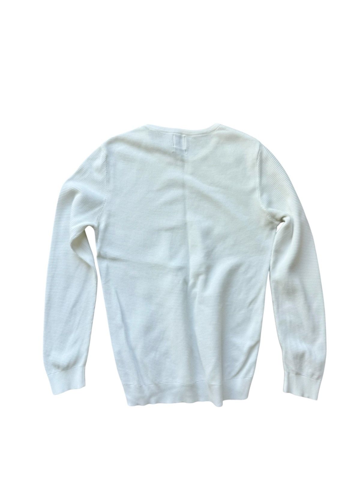 Zara Zara Man Crewneck Waffle Sweater, Beige - Size M Size US M / EU 48-50 / 2 - 3 Thumbnail