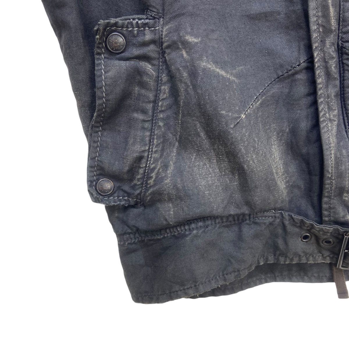 Marithe + Francois Girbaud MFG Distressed Design Lace Up Biker Style Jacket Size US S / EU 44-46 / 1 - 8 Thumbnail