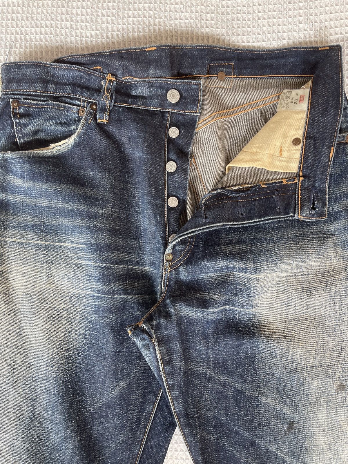Levi's Vintage Clothing Very Rare🔥Vintage Levis 501xx LVC Lot 37501 Selvedge Denim Size US 36 / EU 52 - 8 Thumbnail