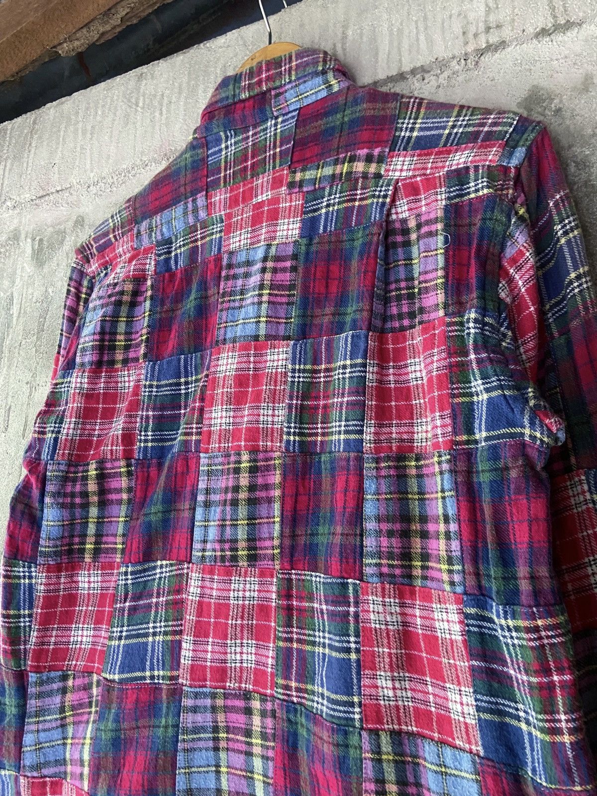 Japanese Brand T.T.U SMOOTH AND COMFORTABLE PATCHWORK BUTTON DOWN SHIRT Size US S / EU 44-46 / 1 - 14 Thumbnail