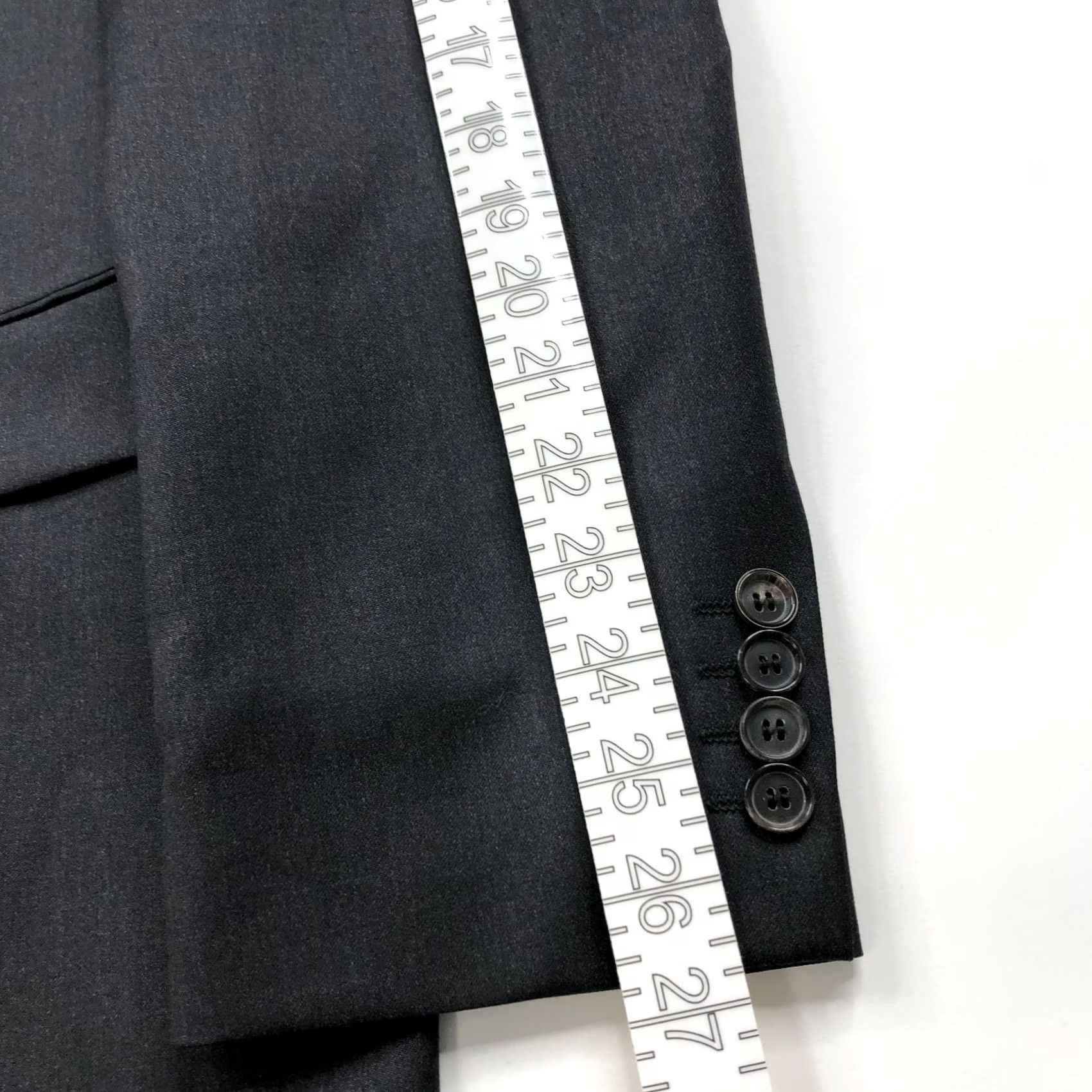 Hugo Boss Hugo Boss Blazer Jacket Mens 42L Wool Gray Notch Long 2-Button Single-Breasted Movie Pasolini Style Runtime: N/A Size 42R - 7 Thumbnail