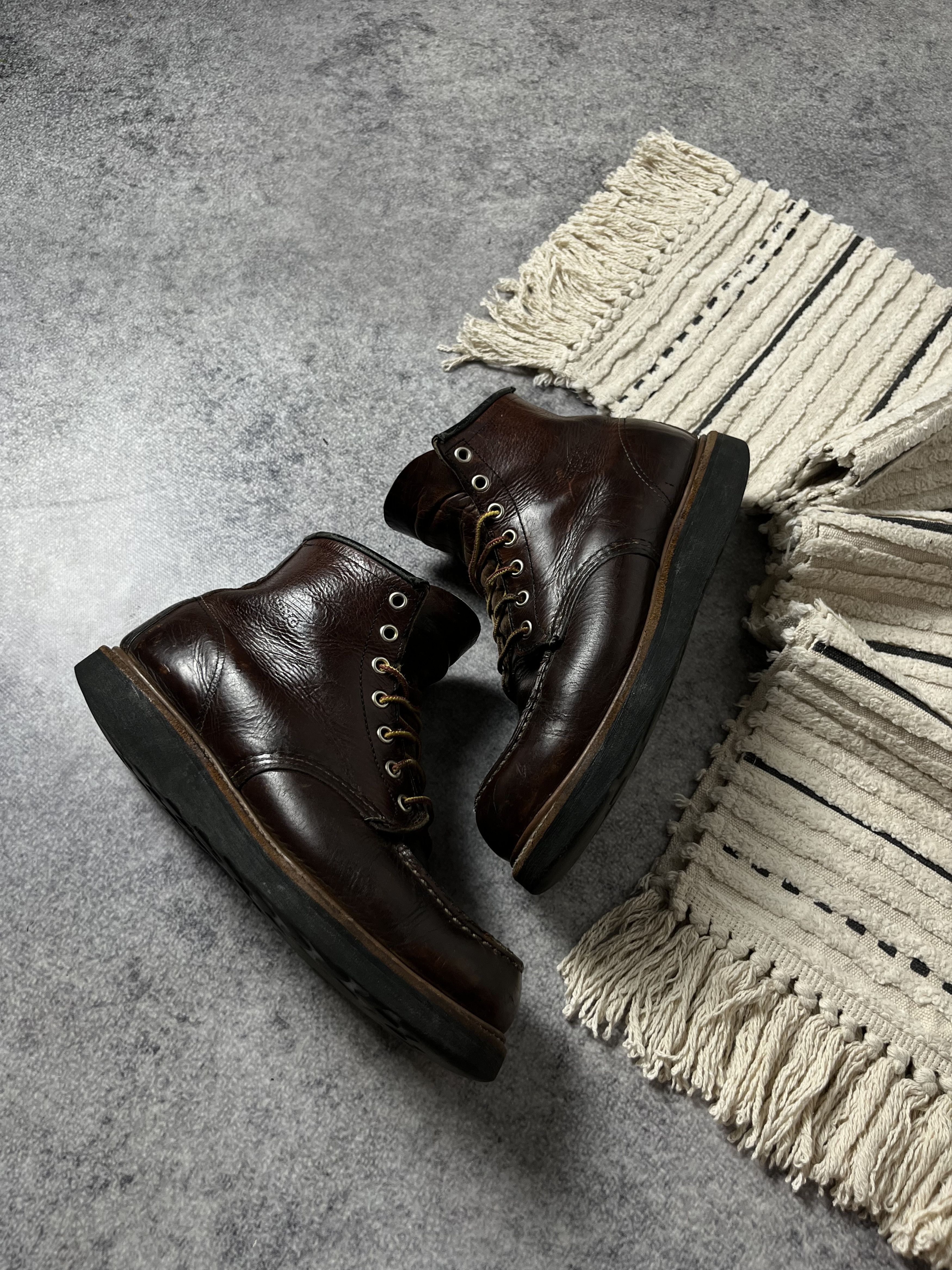 Red Wing 🔥Red Wing Heritage Roughneck USA 8146 Moc Toe Vintage Boots Size US 8 / EU 41 - 9 Thumbnail