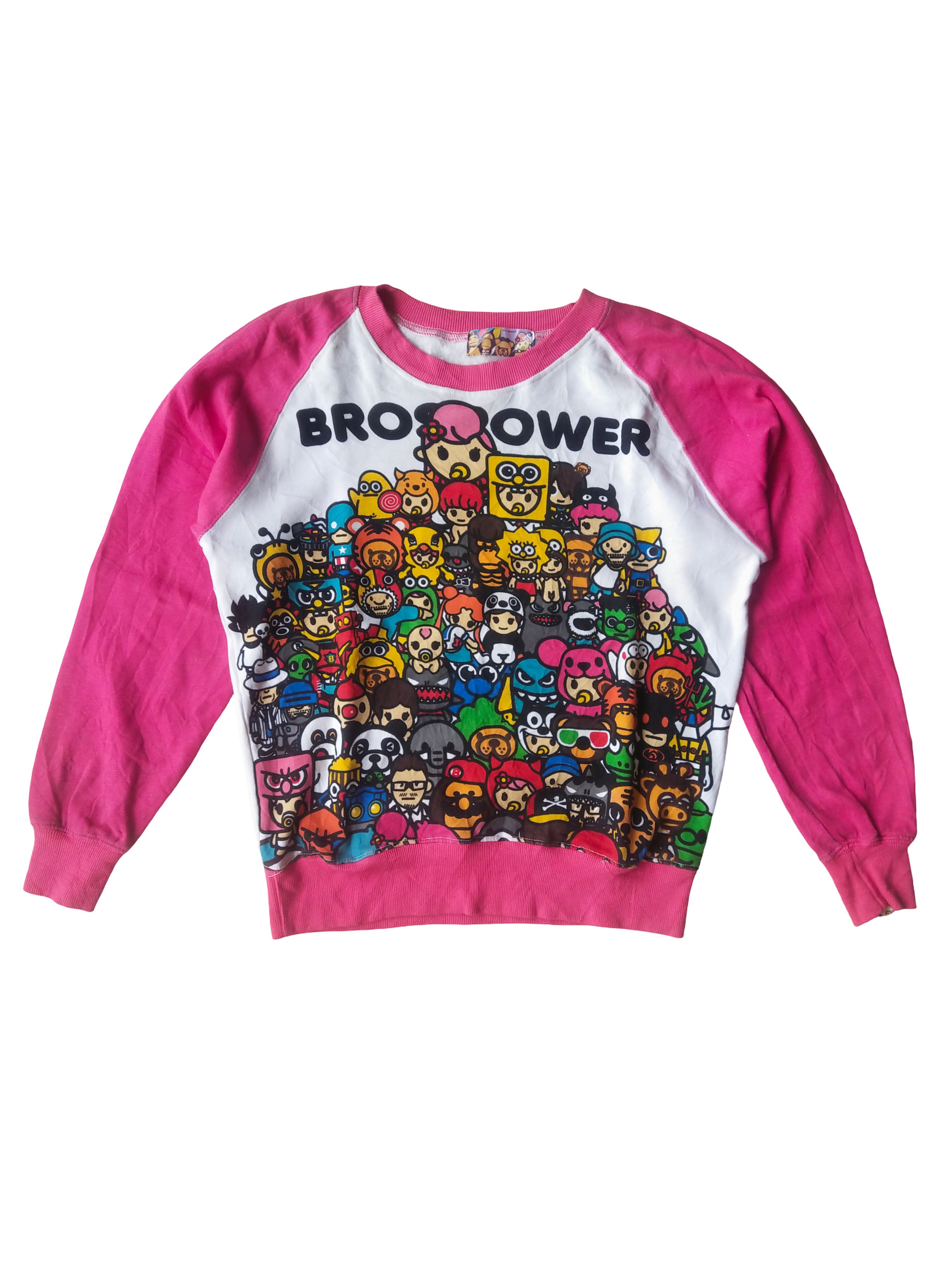 Hysteric Glamour 2000s Bros Products "Bros Power" Pop Culture Sweatshirt Size M / US 6-8 / IT 42-44 - 1 Thumbnail