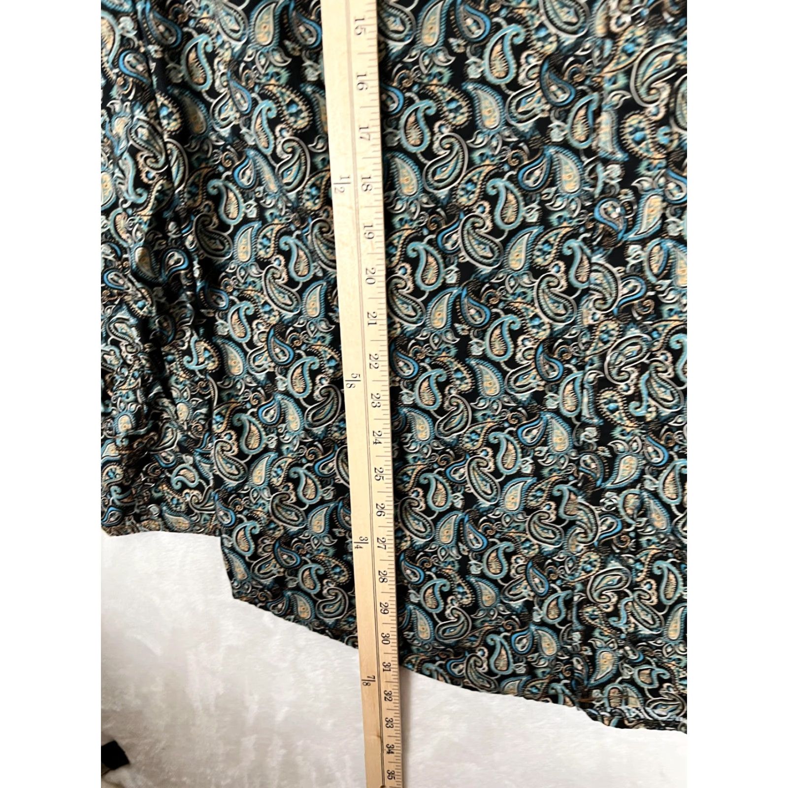 Roper Roper Shirt Mens 2XL Black Paisley Western Snap Front Long Sleeve Casual Size US XXL / EU 58 / 5 - 6 Thumbnail