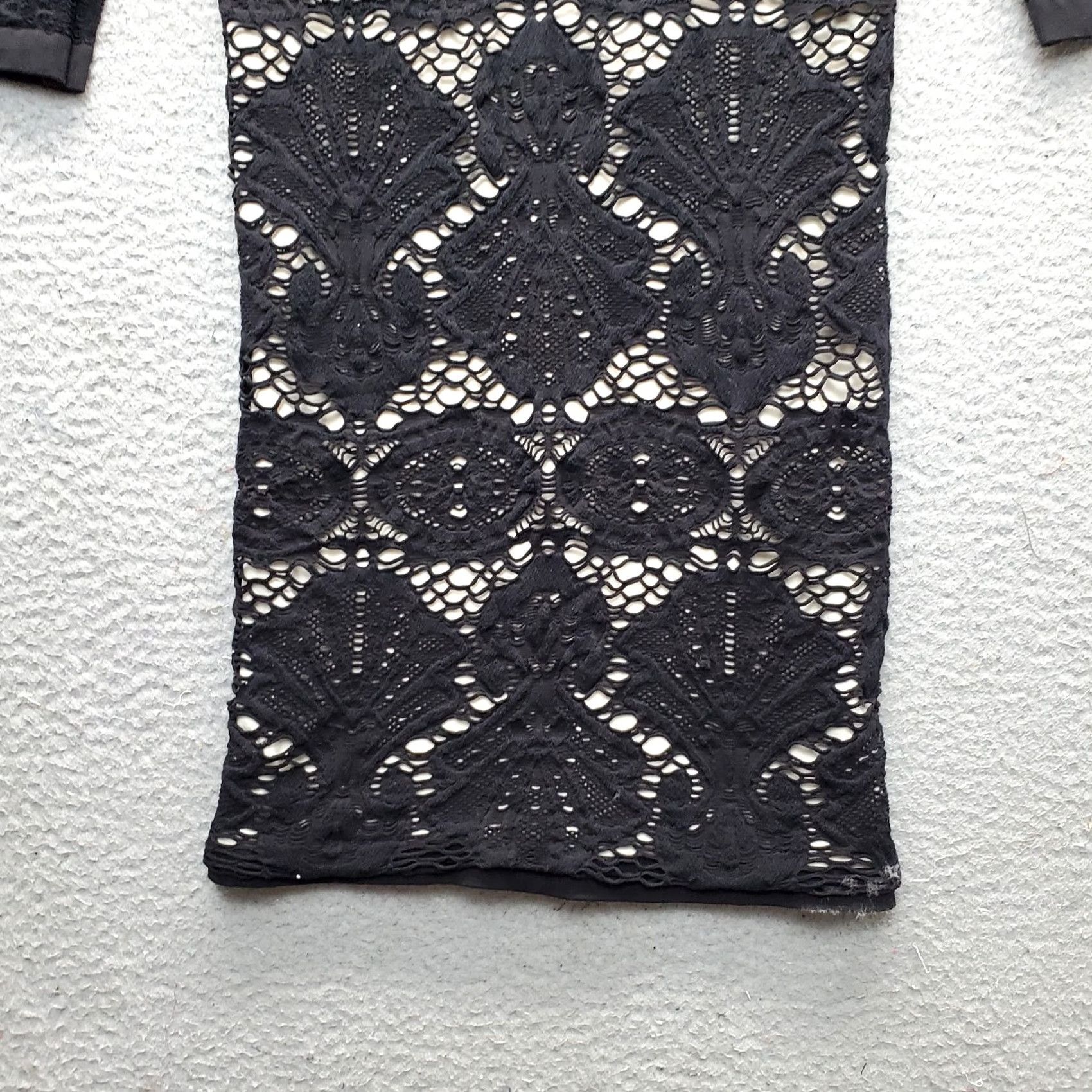 Free People Free People Shift Dress Womens M Black White Inside Lace Overlay Size M / US 6-8 / IT 42-44 - 3 Thumbnail